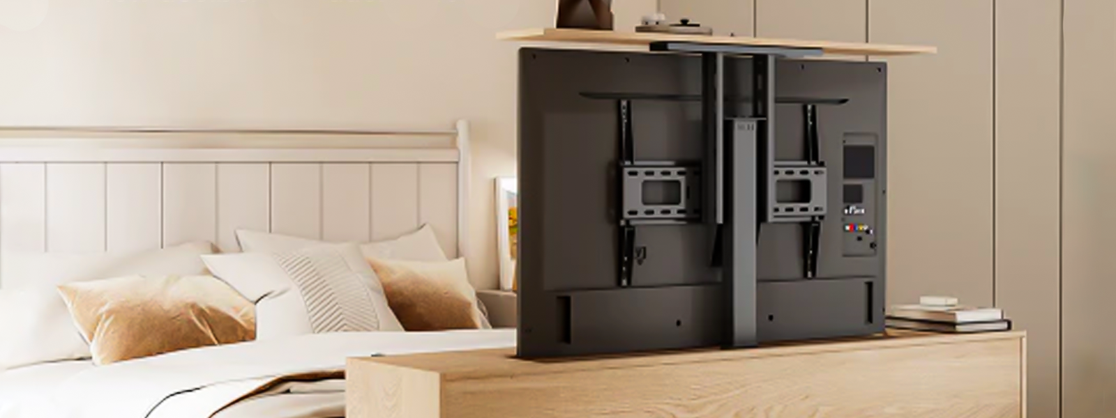 Soporte elevador para TV para dormitorios