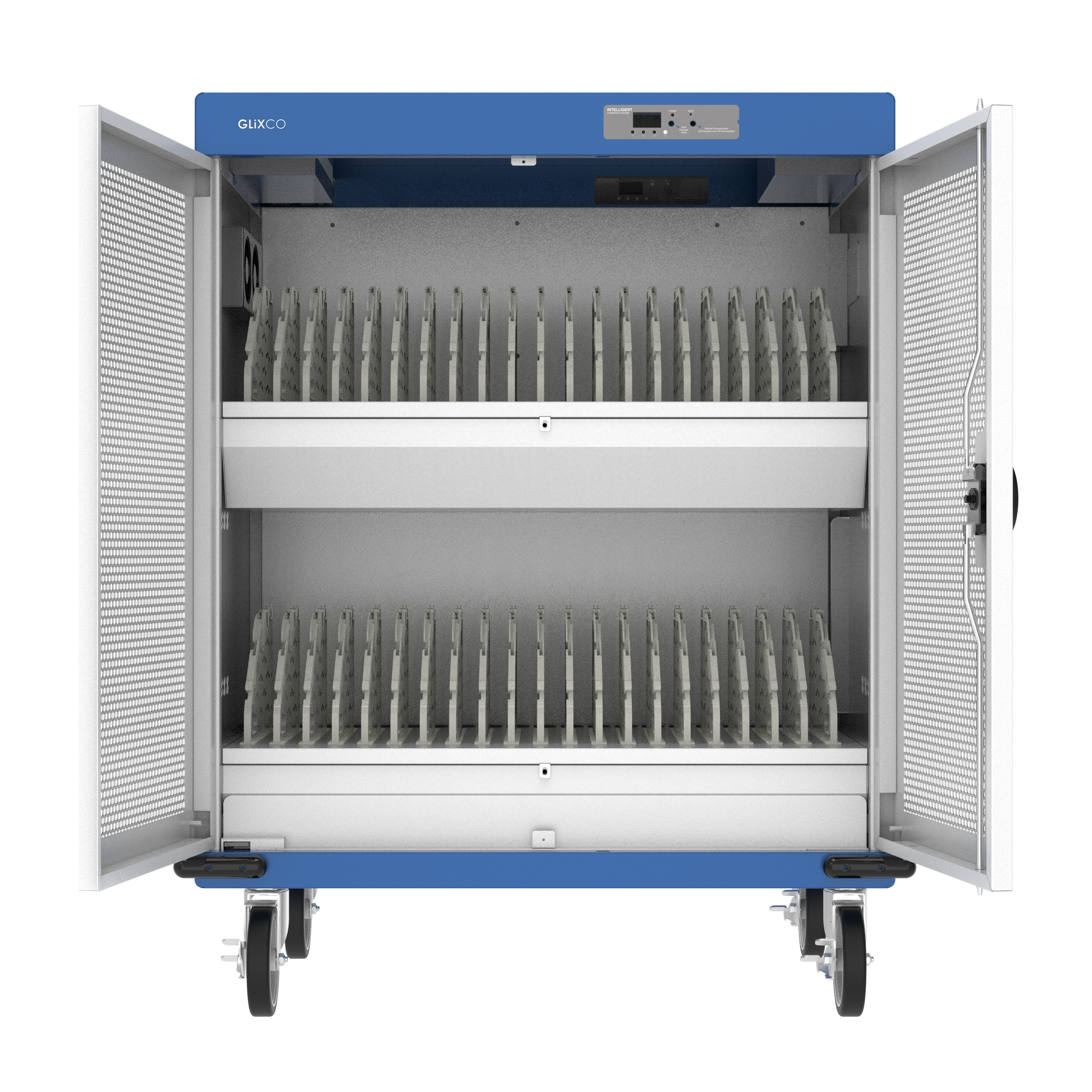 Estacion Gabinete de Carga Movil para Portatiles Tablet Laptops 15.6 Pulg / 40 Puertos