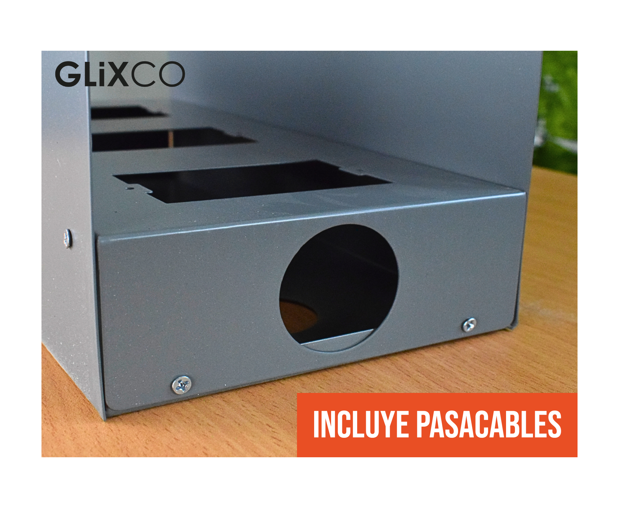 Caja de Conexion Metalico sin Tapa para 2 o 3 Modulos