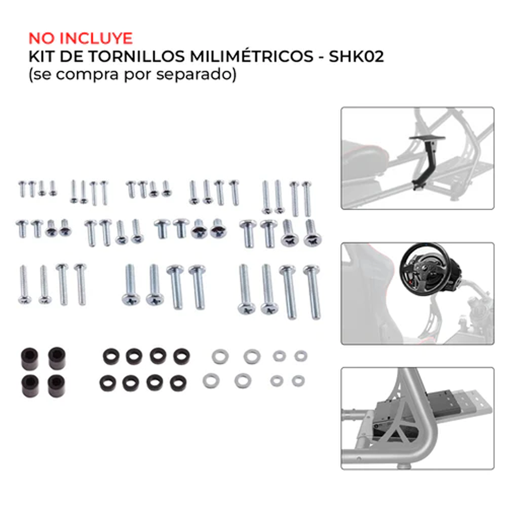 Butaca simulador PLAYSEAT Cabina para vídeo juegos de carreras para pantallas 32 a 50 Pulg