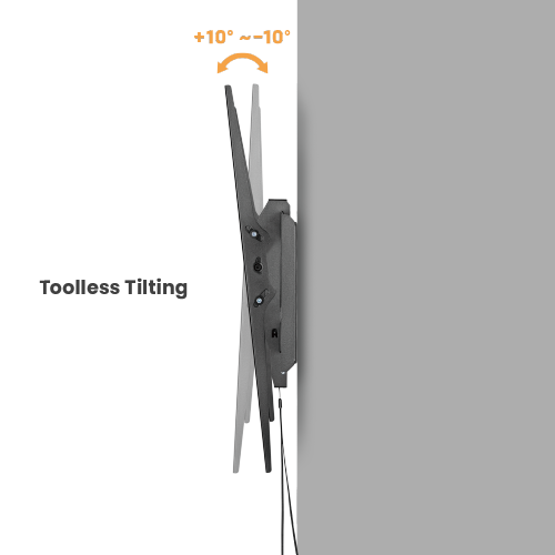 Rack Fijo con Inclinación para TV 43 a 90 Pulg / VESA Max 800x400mm / Carga 80 kg