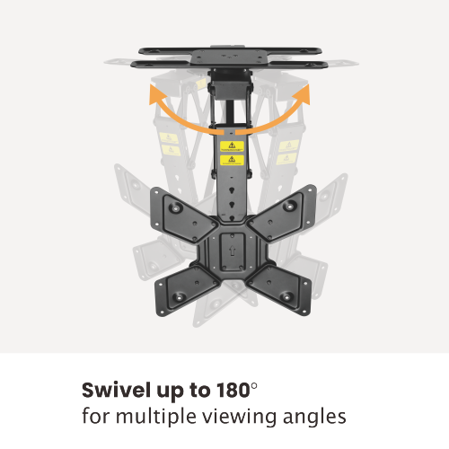Rack Techo Electrico Plegable Giratorio a Control Remoto TV 32 a 55 Pulg / VESA Max 40x40cm / Carga 30 kg - APP tuya