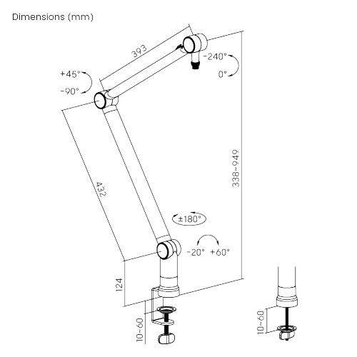 Soporte De Brazo para Micrófono Blue Yeti / Shure