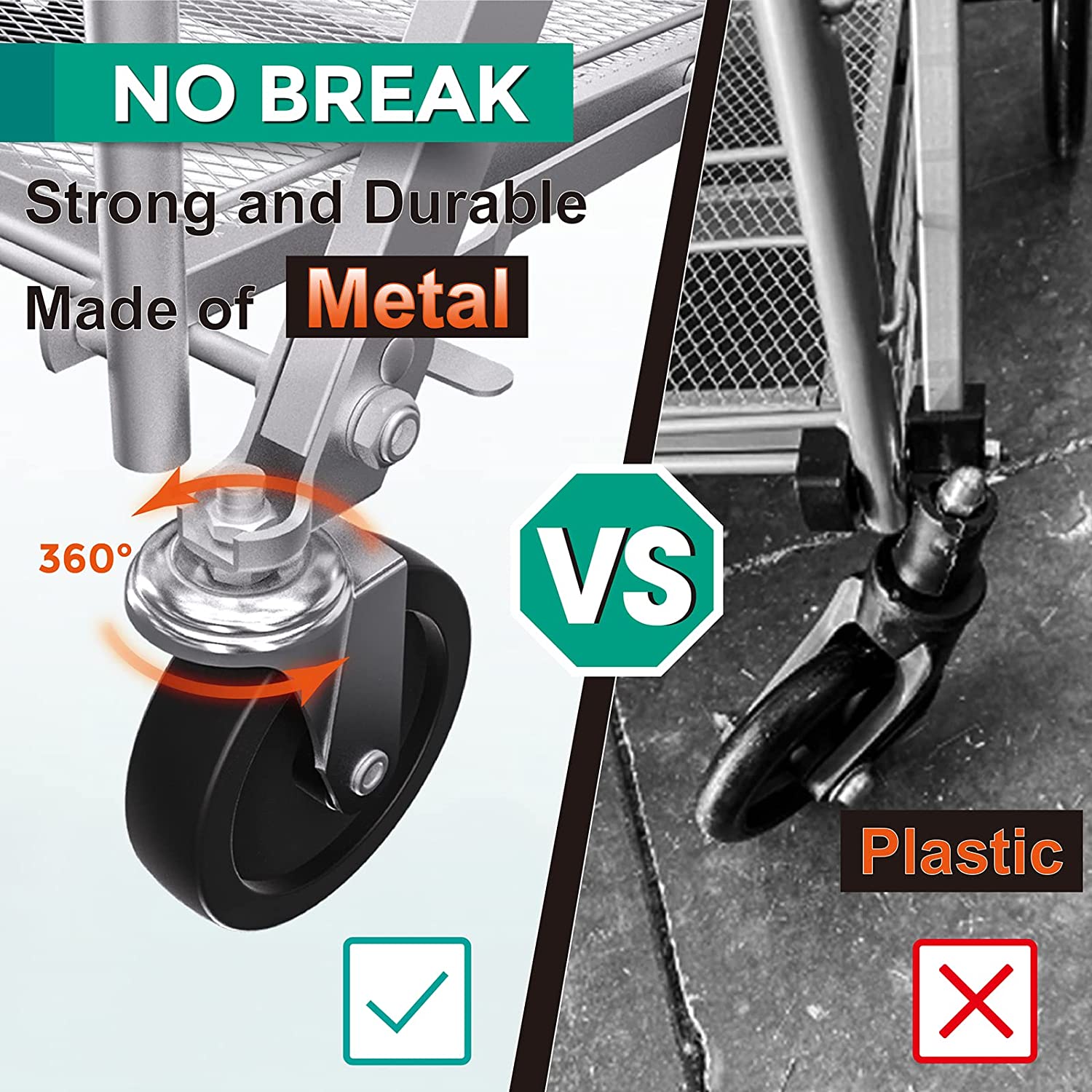 Coche Canasta Para Mercado Y Compras / Carrito Plegable