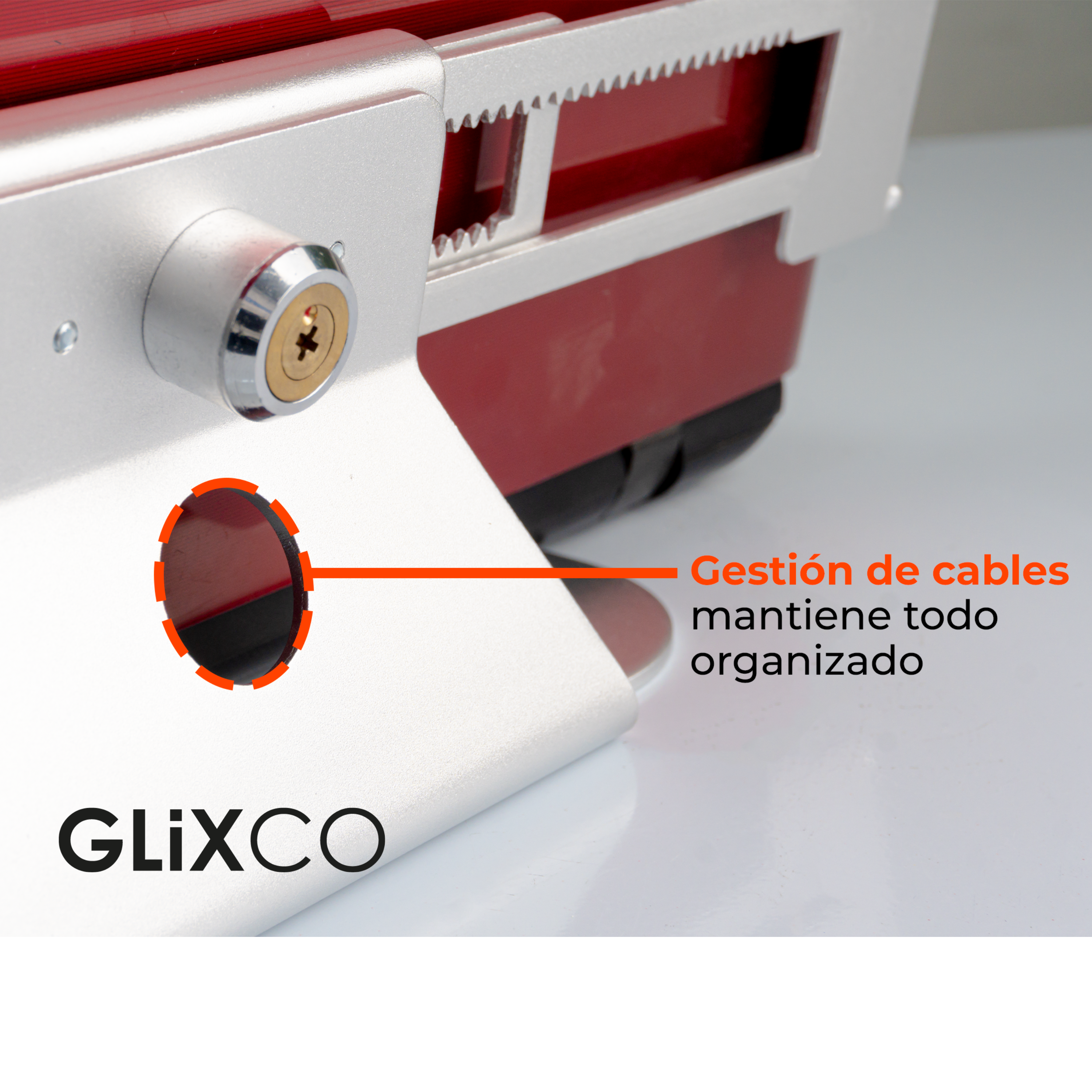 Soporte Base Anti-robo con Llave de Seguridad para Laptop