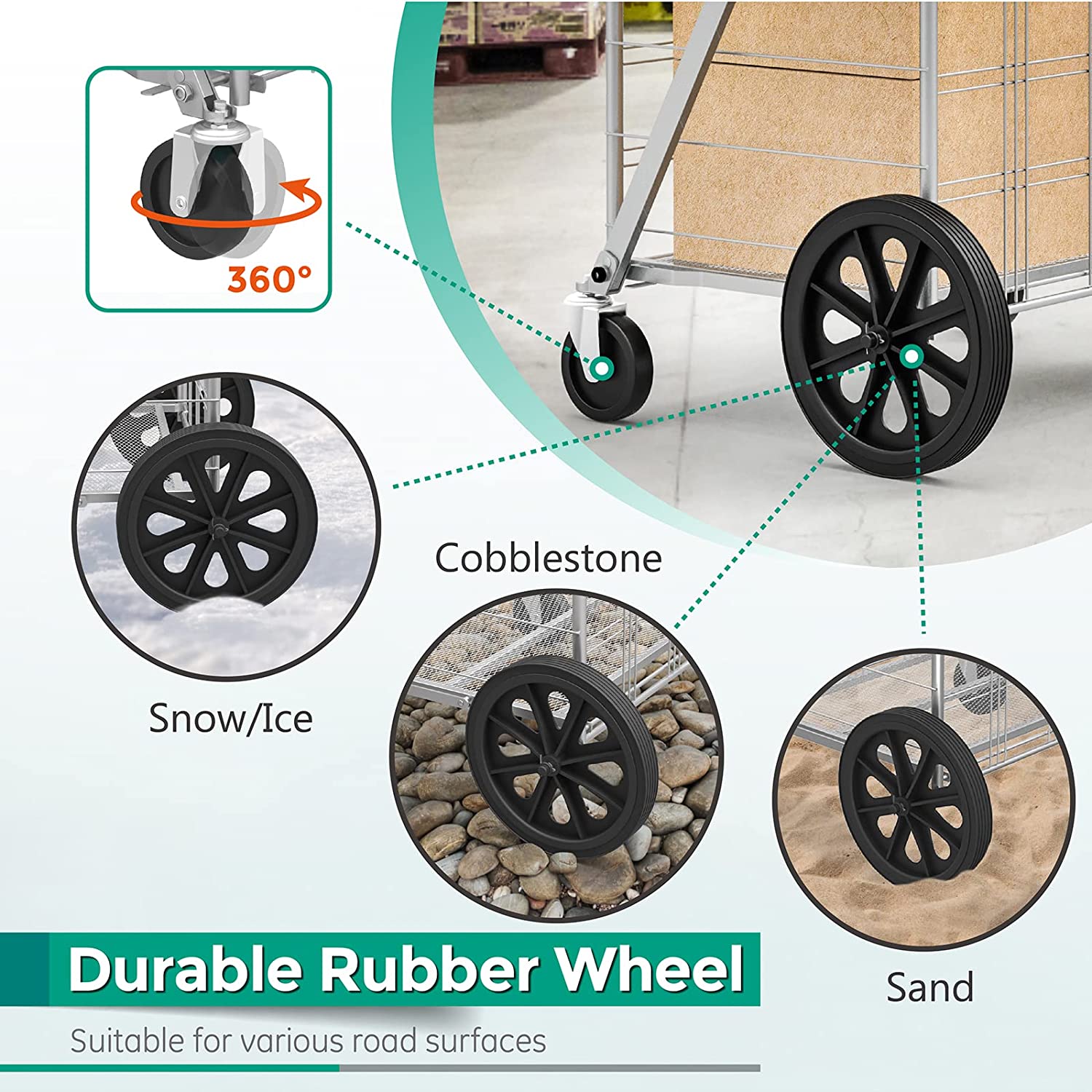 Coche Canasta Para Mercado Y Compras / Carrito Plegable