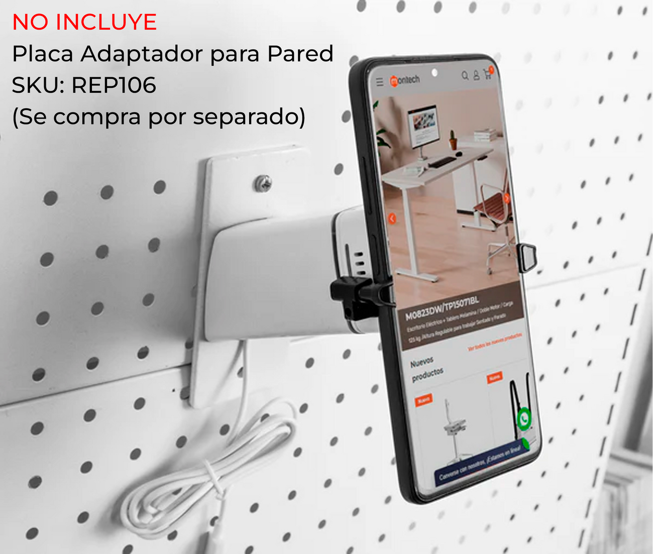 Soporte Antirrobo para Celular con Alarma de Seguridad