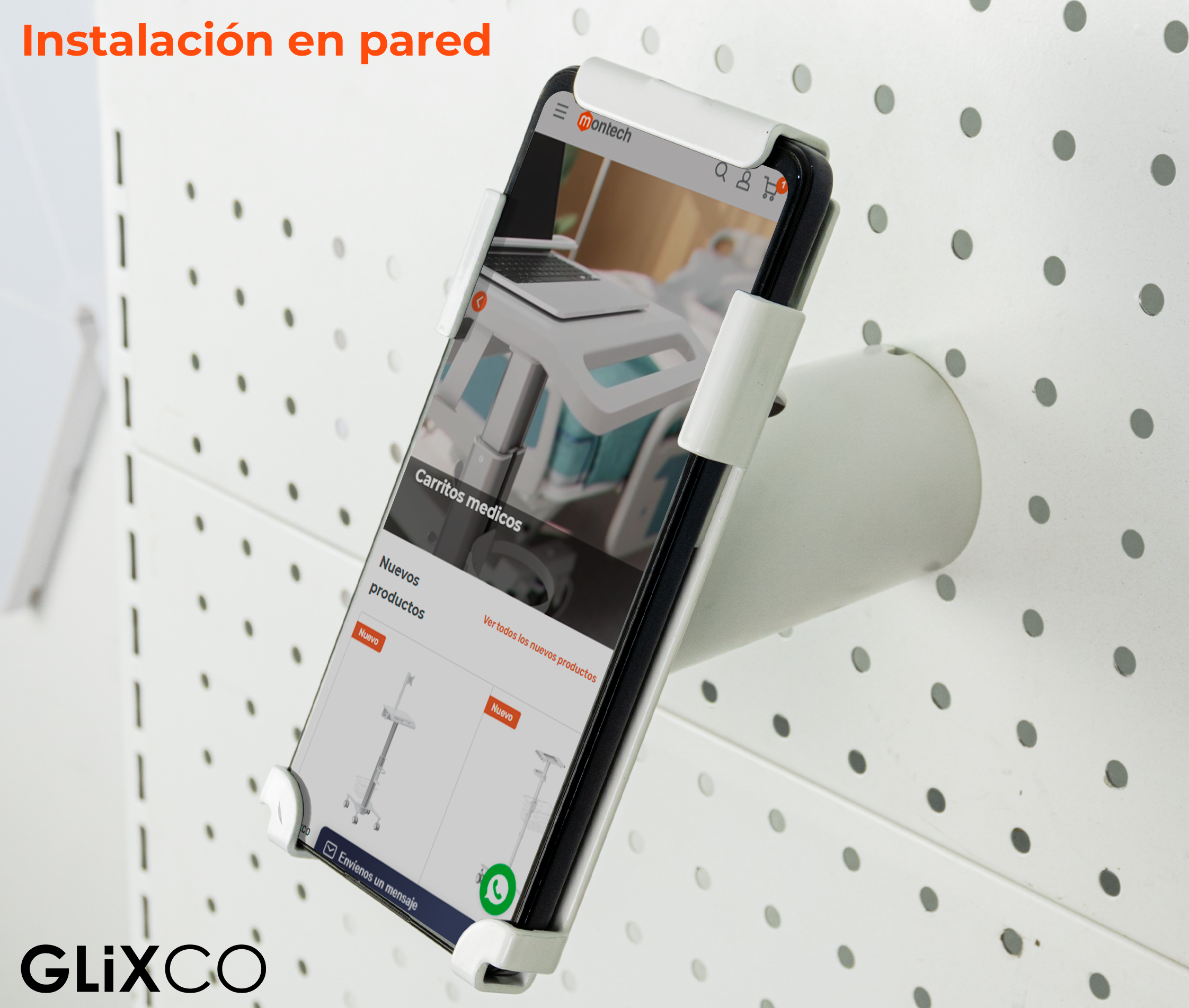 Soporte Antirrobo con Llave de seguridad para Celular*
