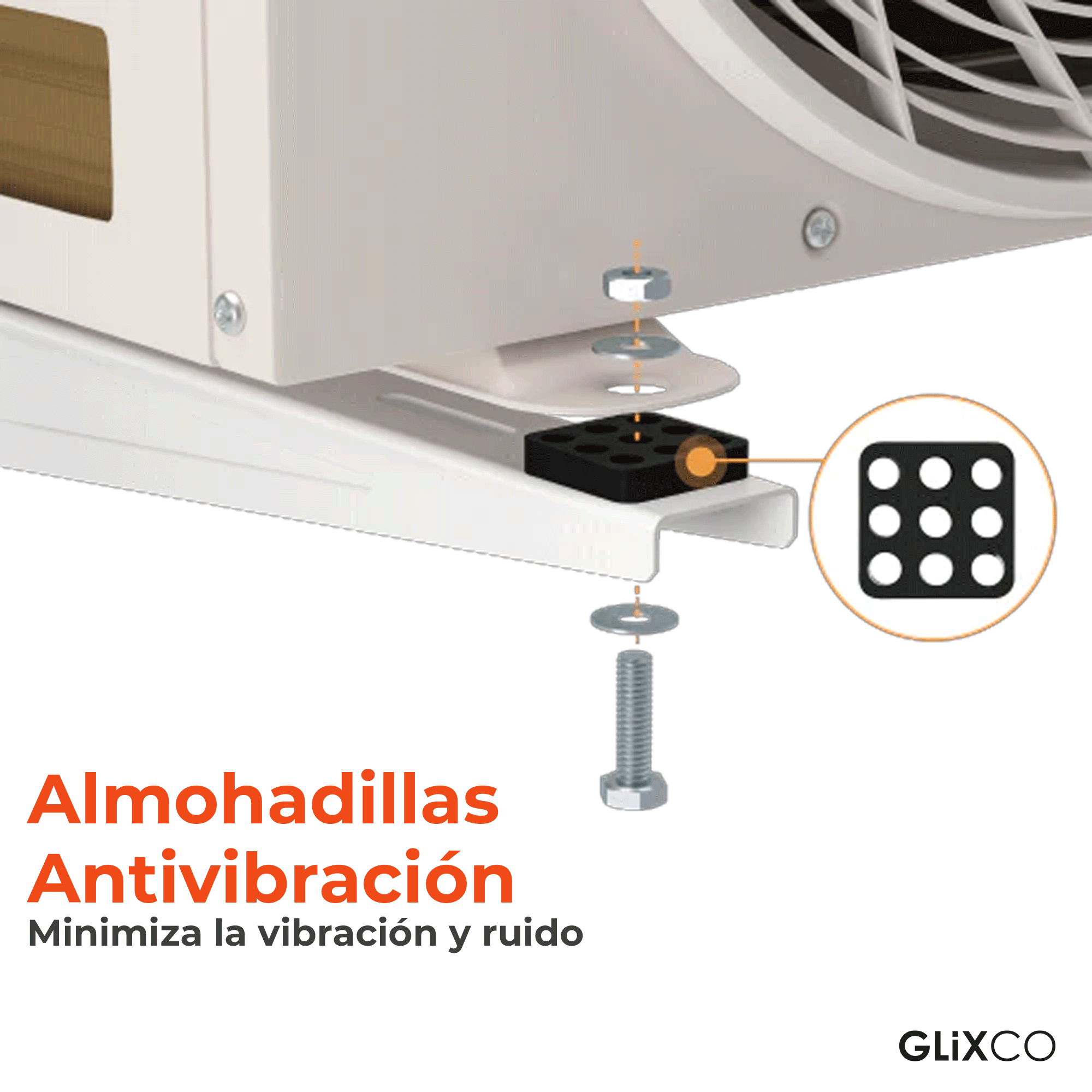 Soporte Pared para Condensador 12k / 18k / 24k BTU / Aire Acondicionado