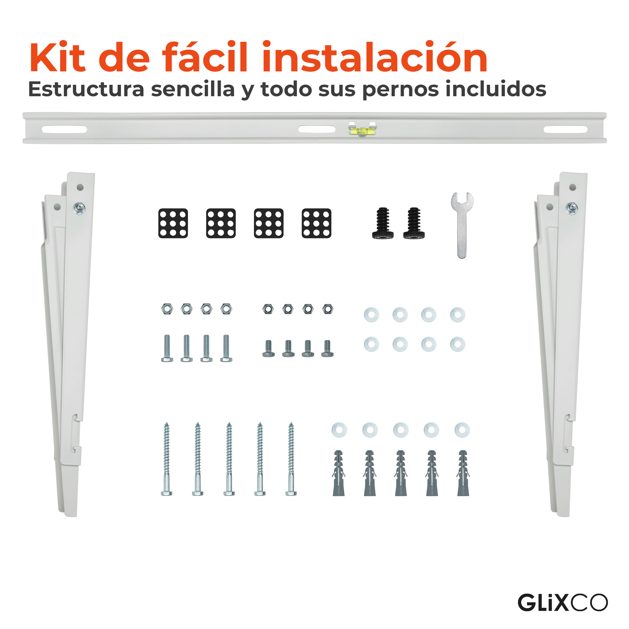Soporte Pared para Condensador 12k / 18k / 24k BTU / Aire Acondicionado