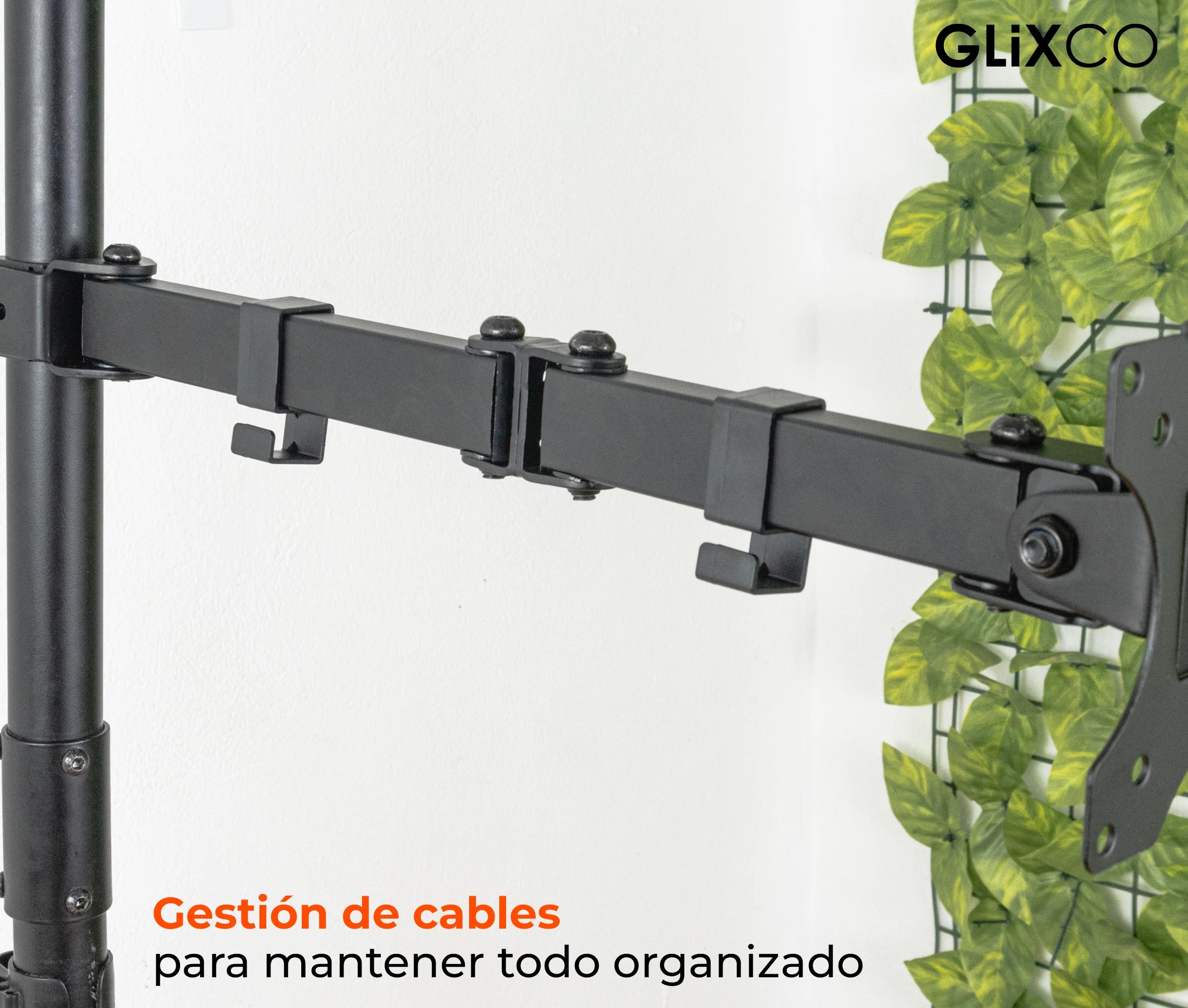 Rack Soporte de Escritorio para Monitor 13 a 32 Pulg / Tubo Extra Alto 80 cm