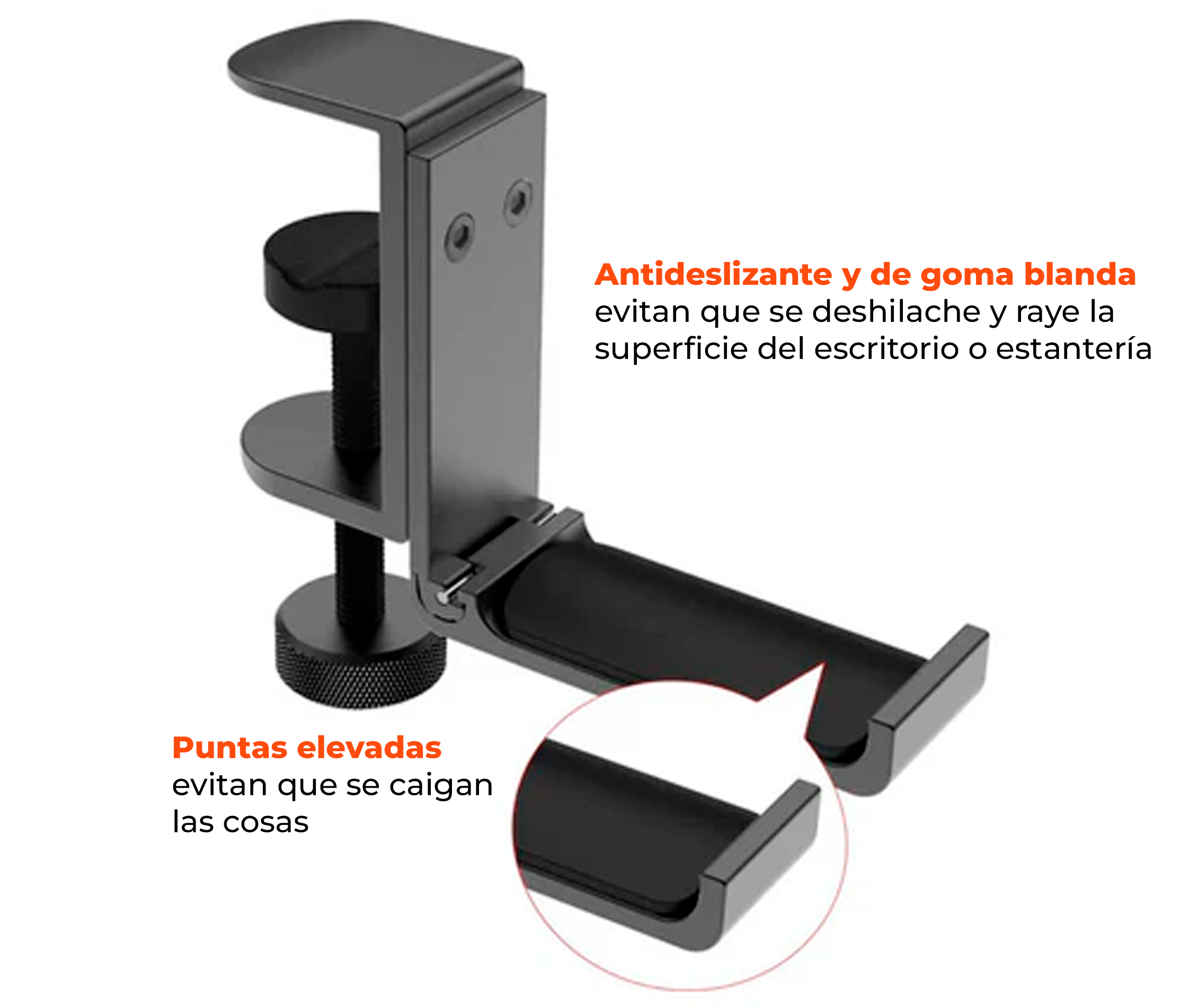 Soporte para Audífonos con Abrazadera