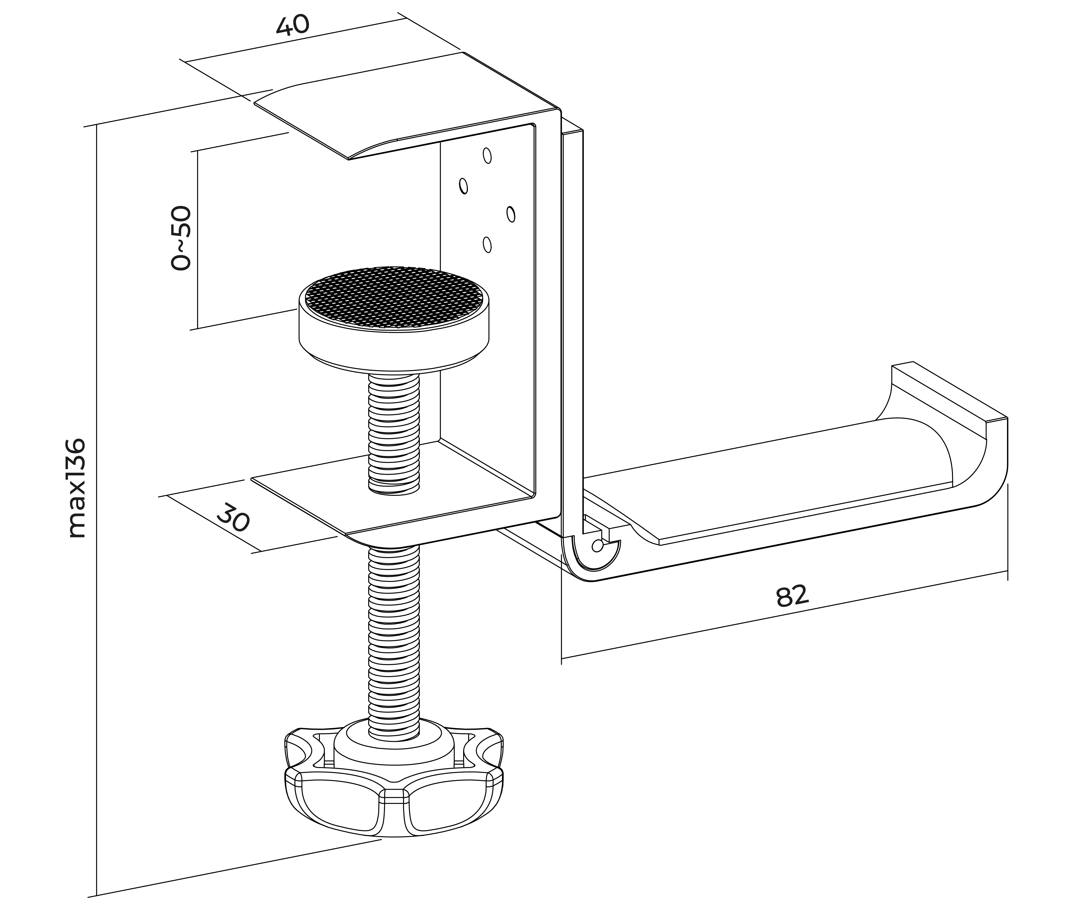 Soporte para Audífonos con Abrazadera