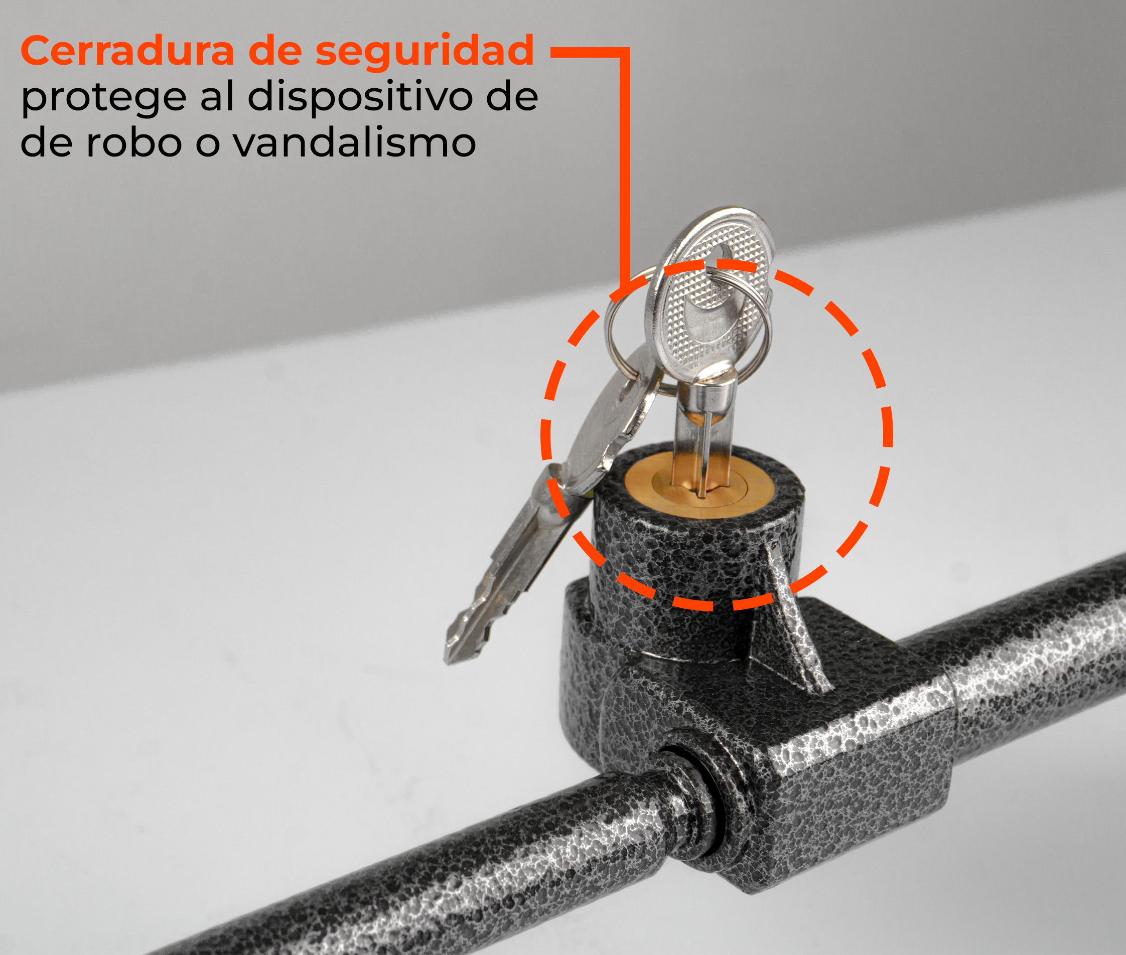 Soporte Base Anti-robo con Llave y Cable de Seguridad para Laptop