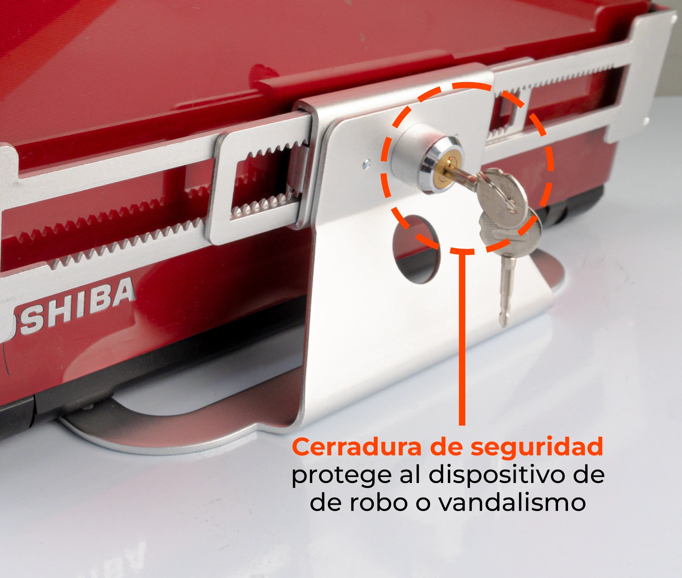 Soporte Base Anti-robo con Llave de Seguridad para Laptop