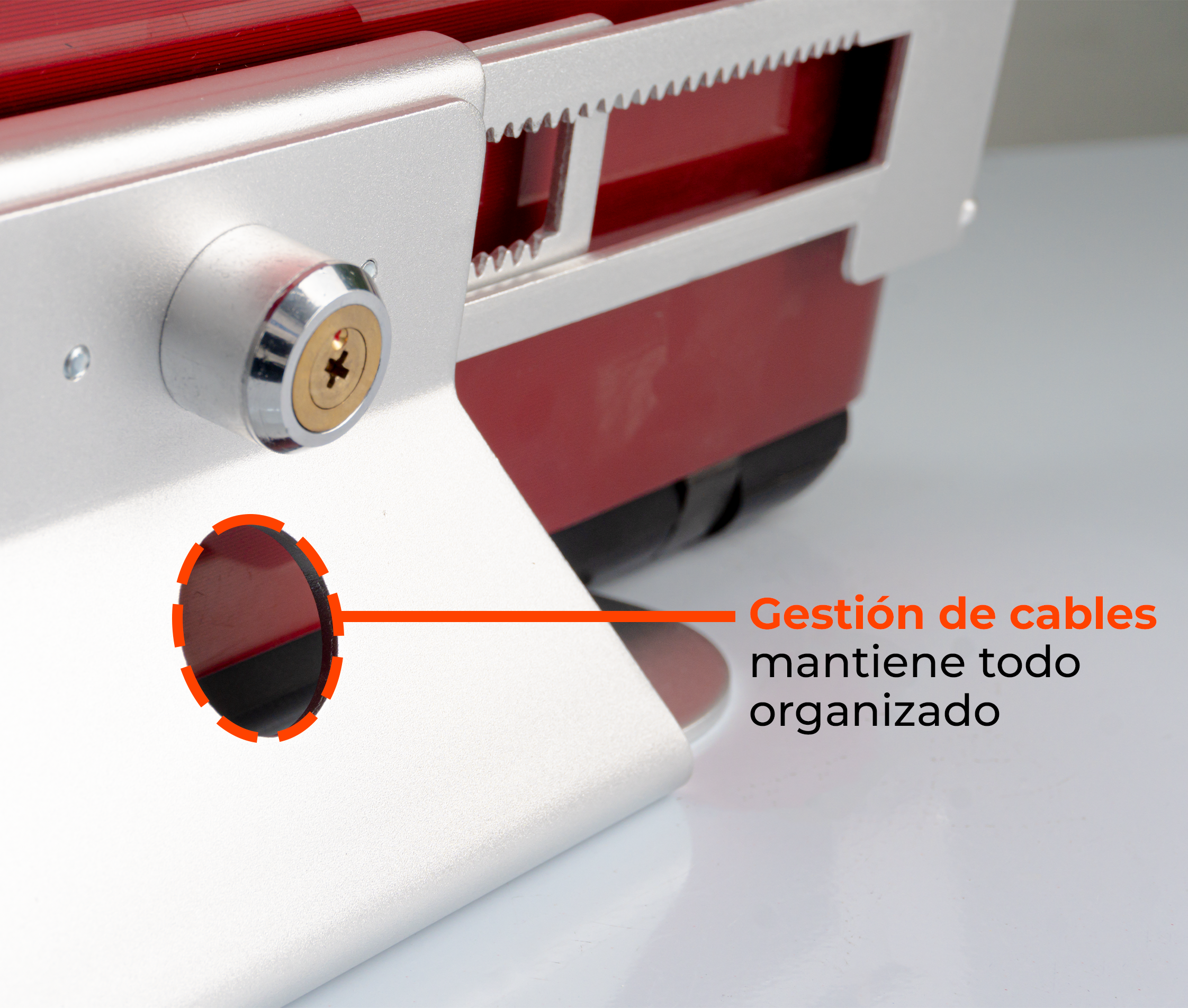 Soporte Base Anti-robo con Llave de Seguridad para Laptop