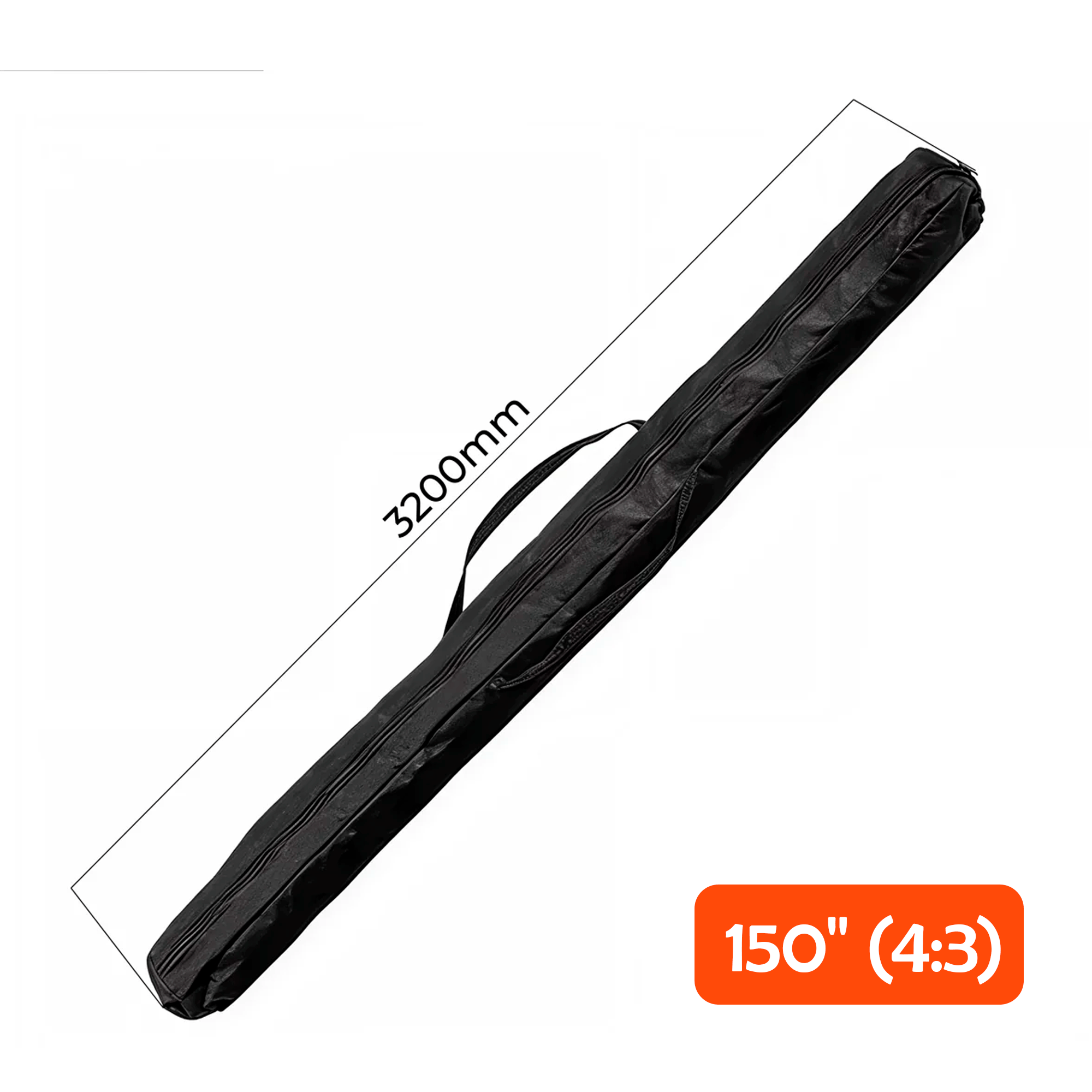 Funda para Ecran Trípode (4:3) / Largo desde 186cm a 320cm