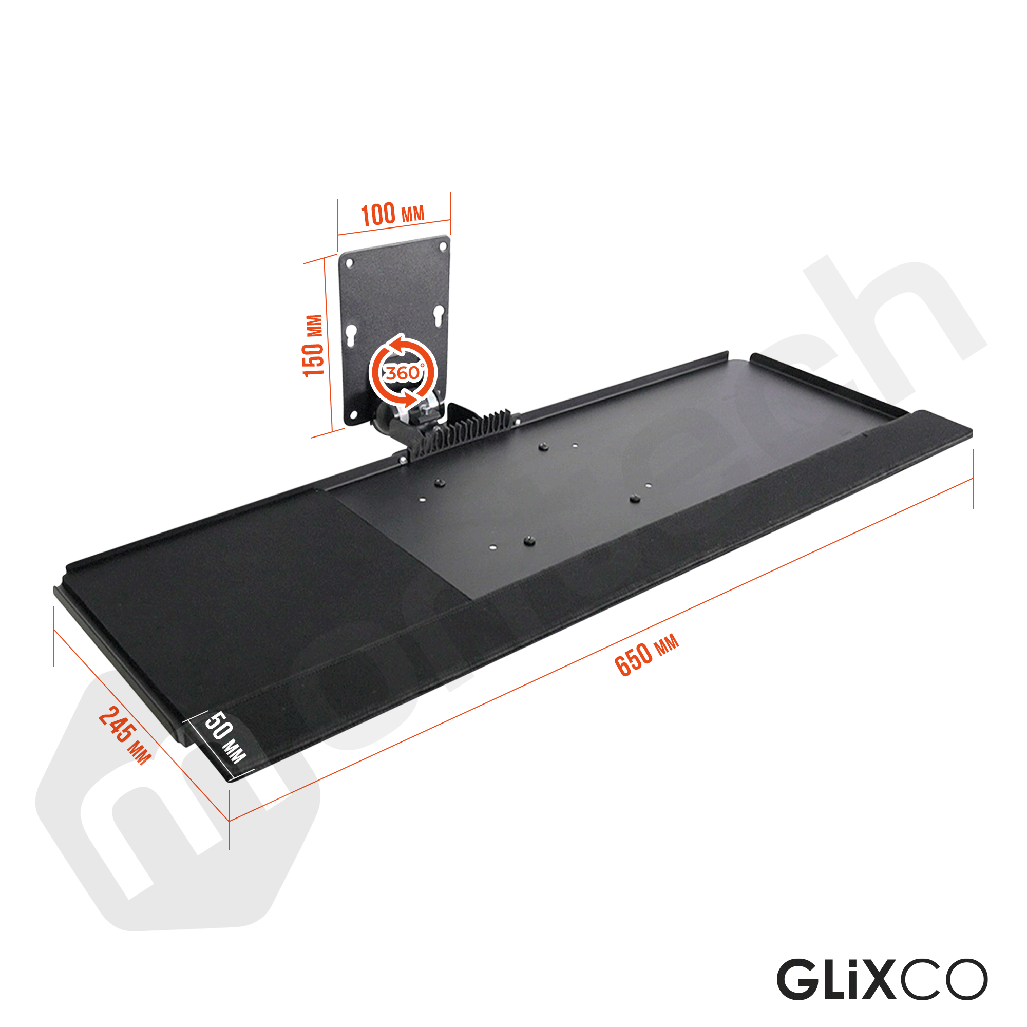 Bandeja para Teclado con Montaje a Pared