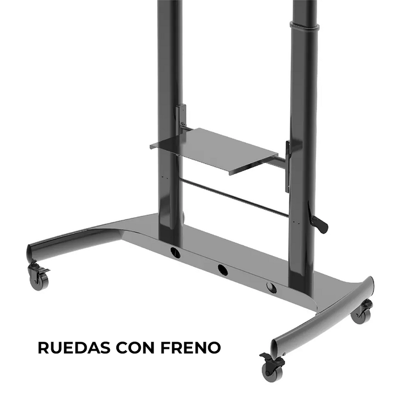 Pedestal con Rueda para TV 60 a 100 Pulg  / VESA Max 1200x600mm / Carga 100 kg