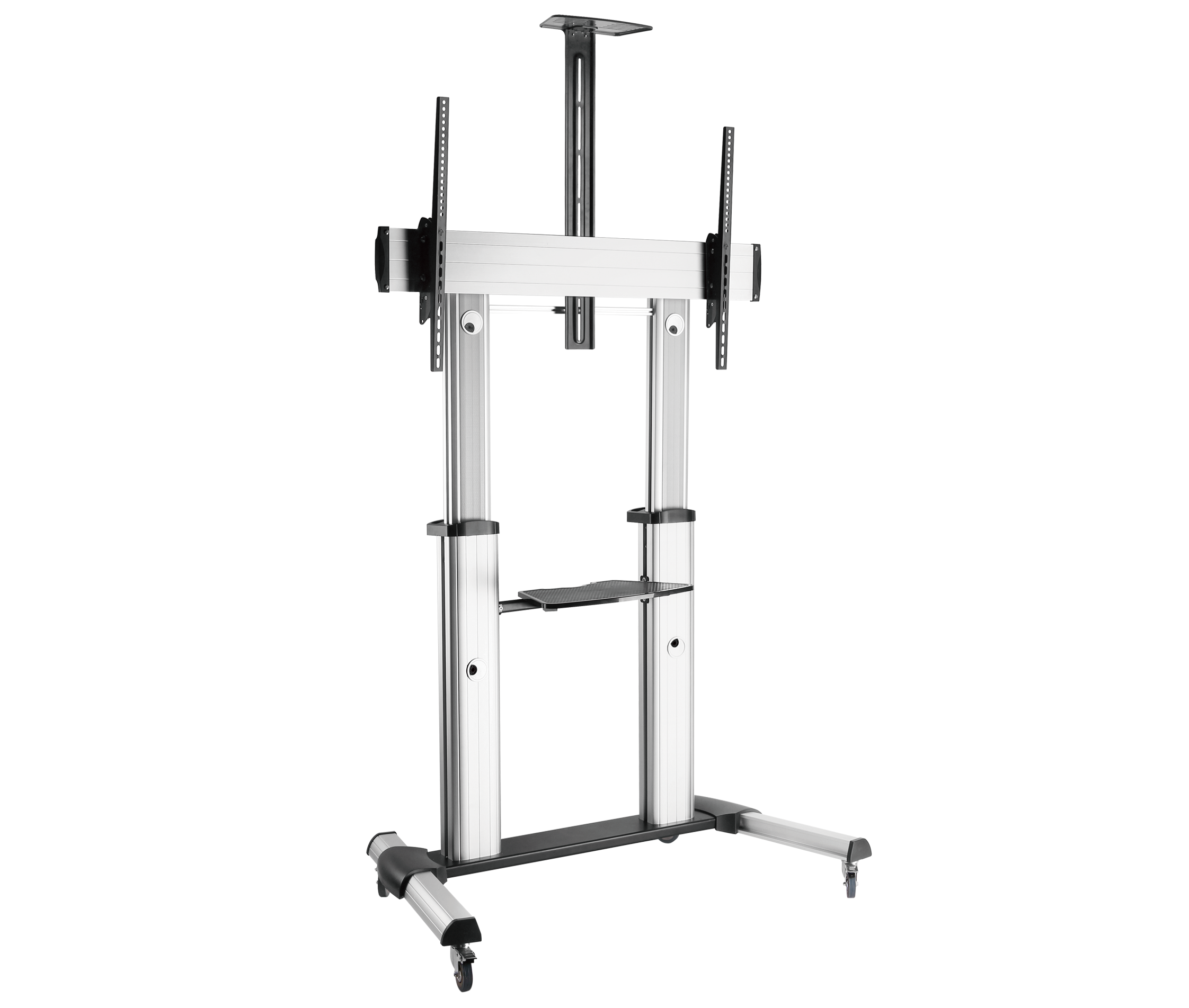 Pedestal con Ruedas para TV 60 a 100 Pulg / VESA Max 1000x600mm / Carga 100 kg
