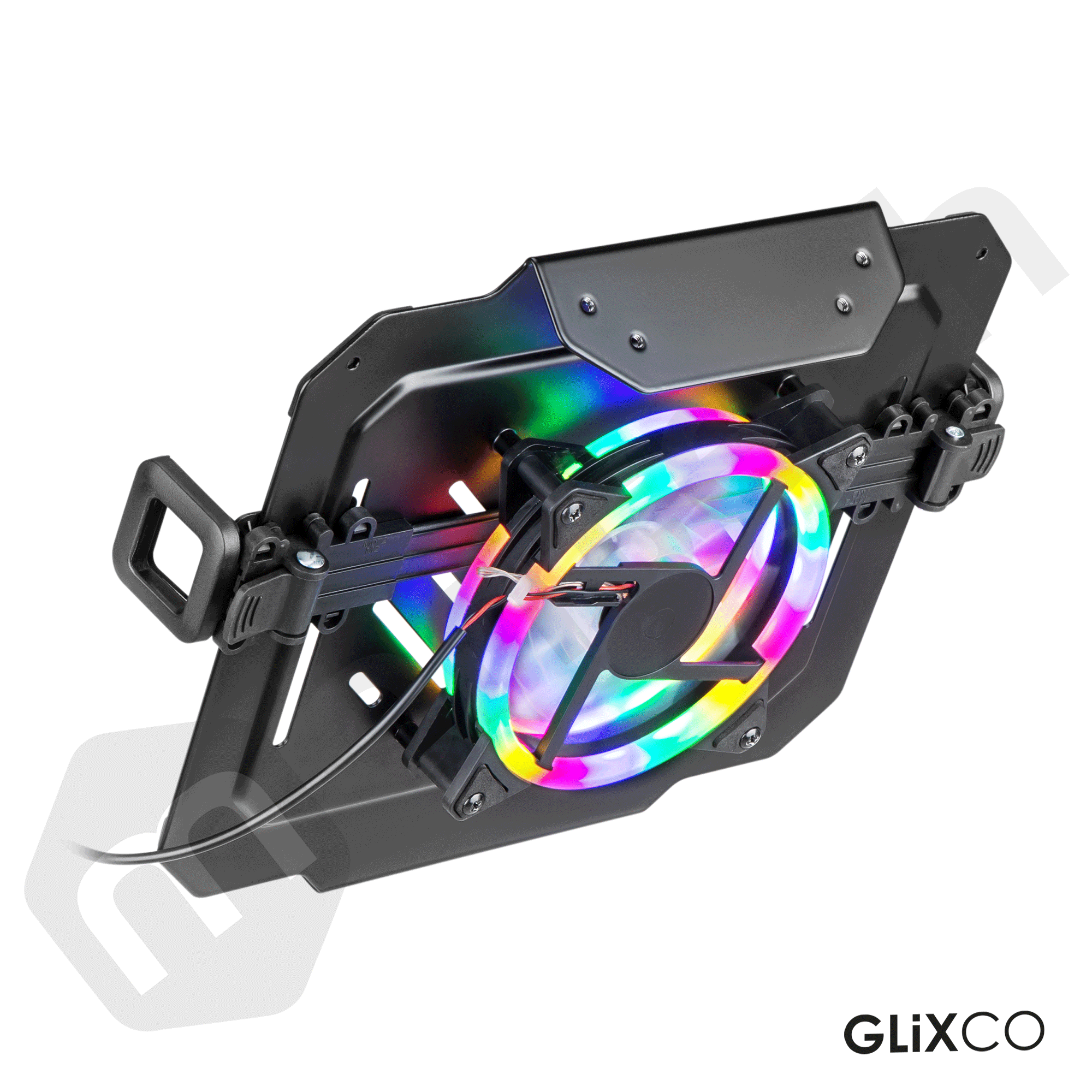 Soporte para Laptop 12-17 Pulg con Ventilador de Refrigeración con Iluminación RGB
