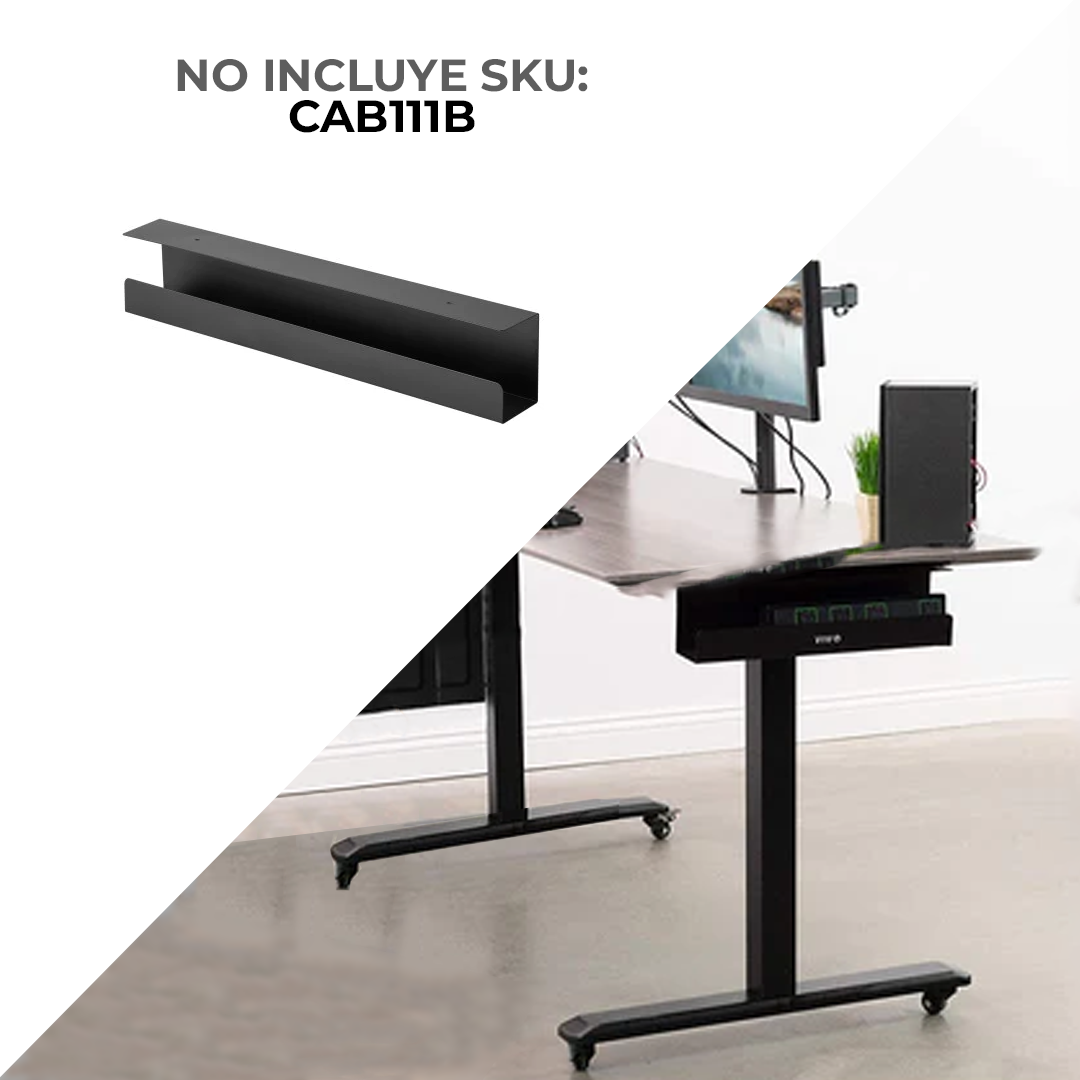 Escritorio Eléctrico + Tablero Melamina 150 x 71 cm Espesor 25mm / Doble Motor / Carga 125 kg /Altura Regulable para trabajar Sentado y Parado