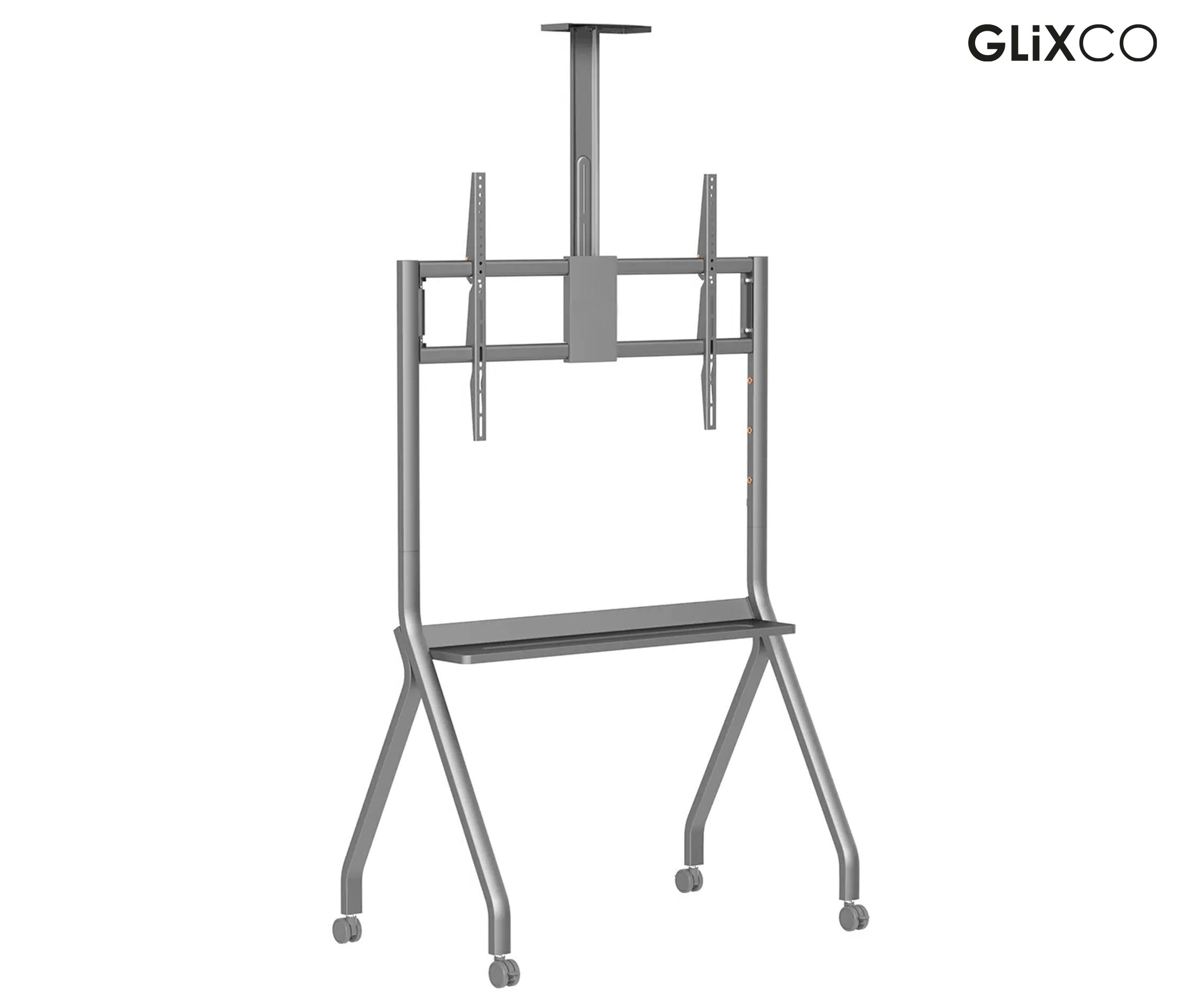Rack Pedestal con Ruedas para TV 55 a 100 Pulg / VESA Max 900x600mm / Carga 120 kg