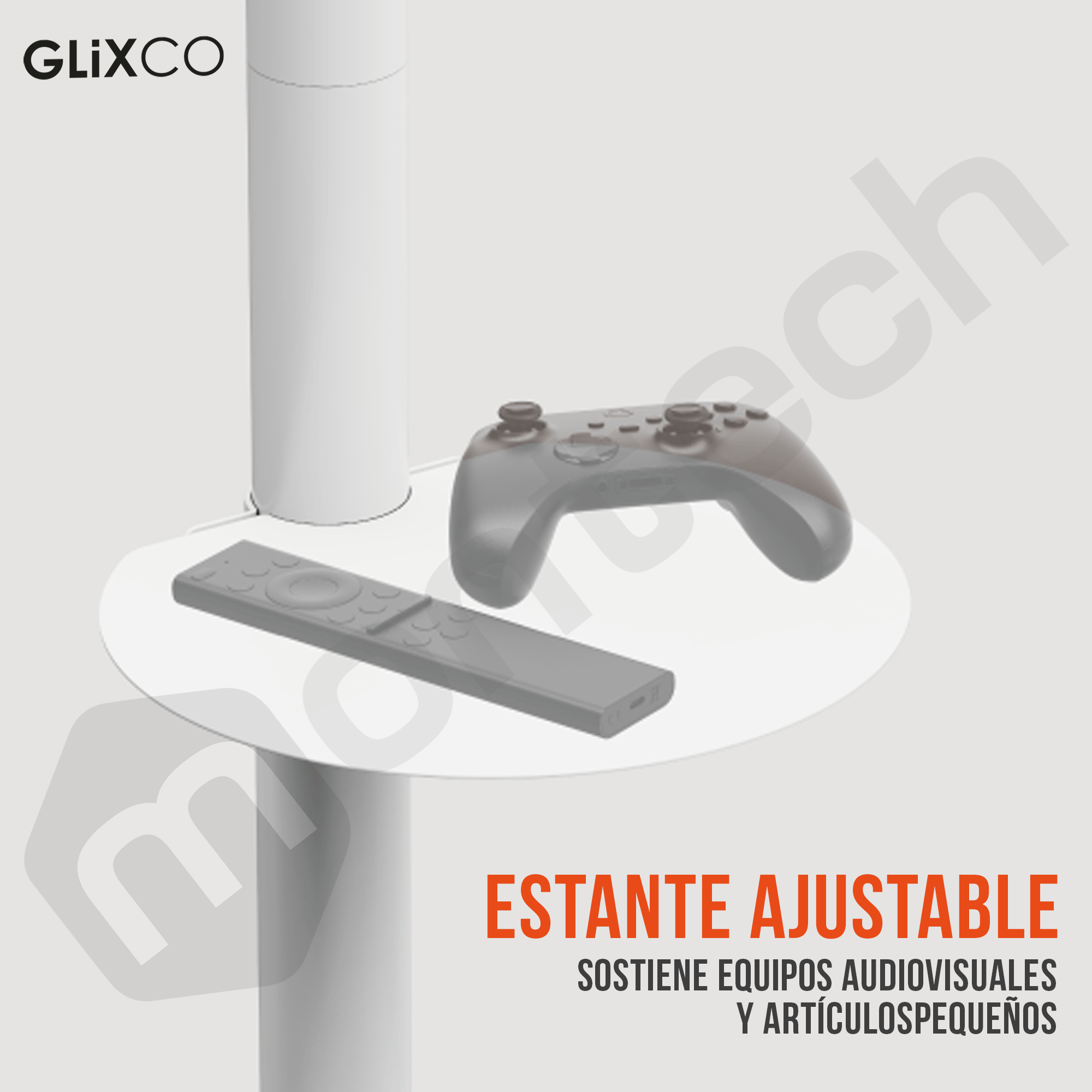 Pedestal con Ruedas blanco para TV de 37-70 Pulg