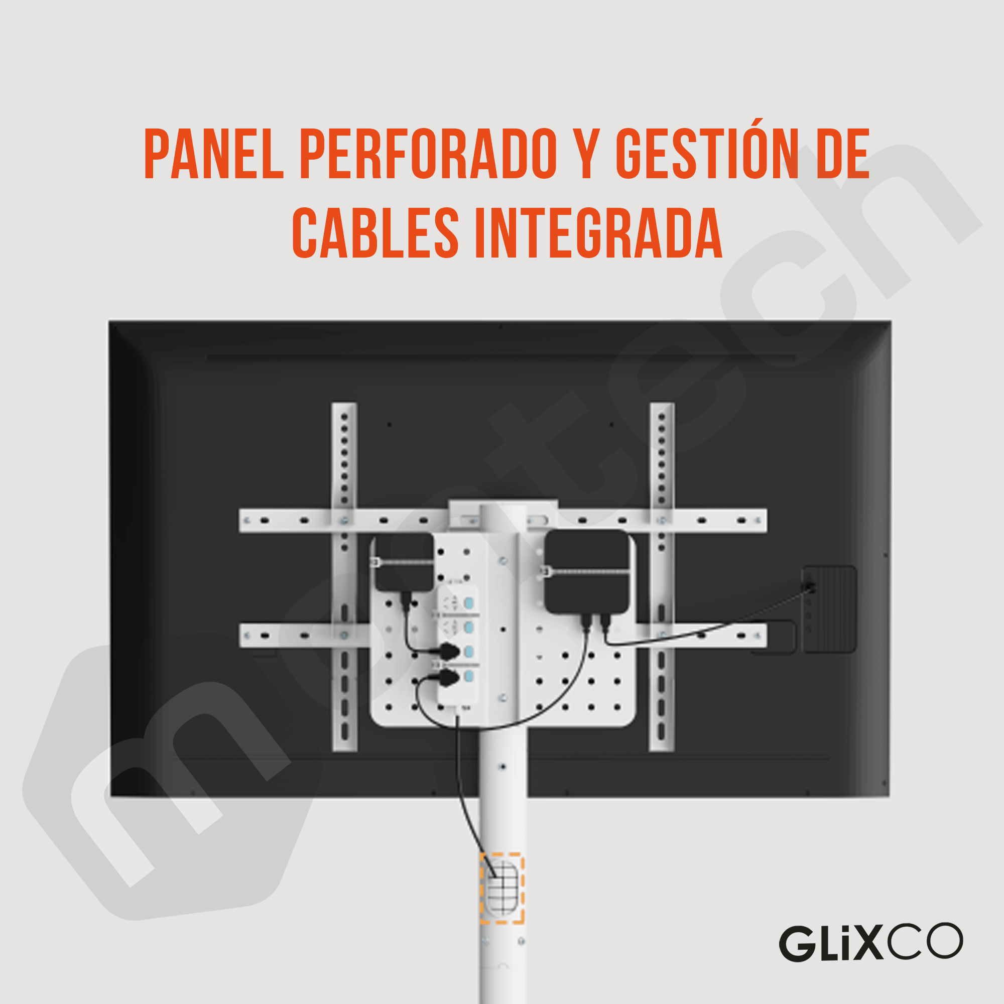 Pedestal con Ruedas blanco para TV de 37-70 Pulg