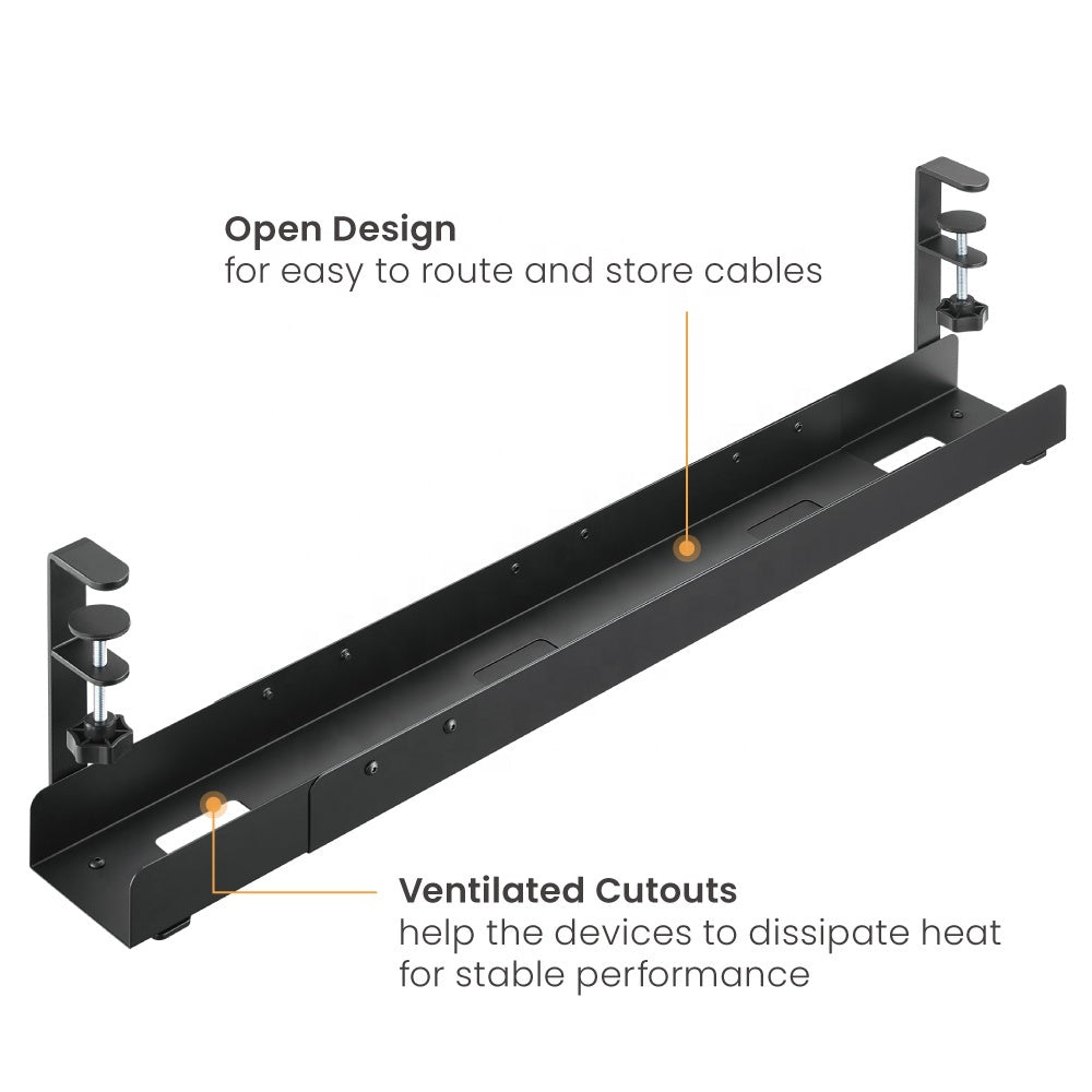 Organizador Bandeja Porta Cables Extendible y Prensa