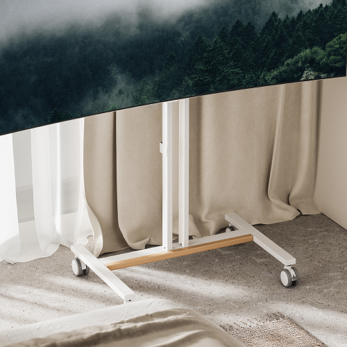 Pedestal con Rueda para TV 34-55 Pulg / VESA Max 400x400 mm / Carga 35 kg