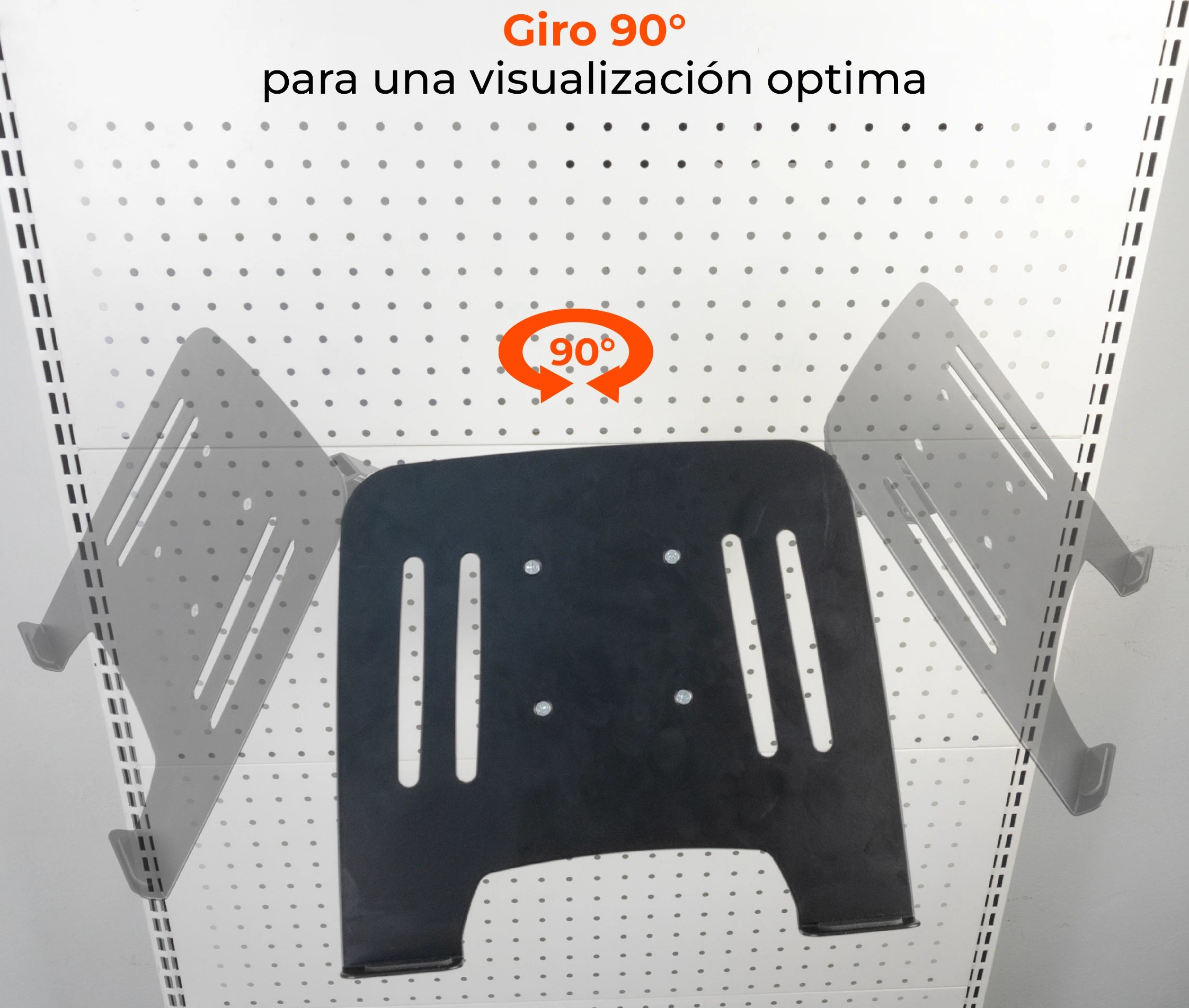 Rack Soporte con Gas Spring de Pared para Laptop 10 a 15 Pulg