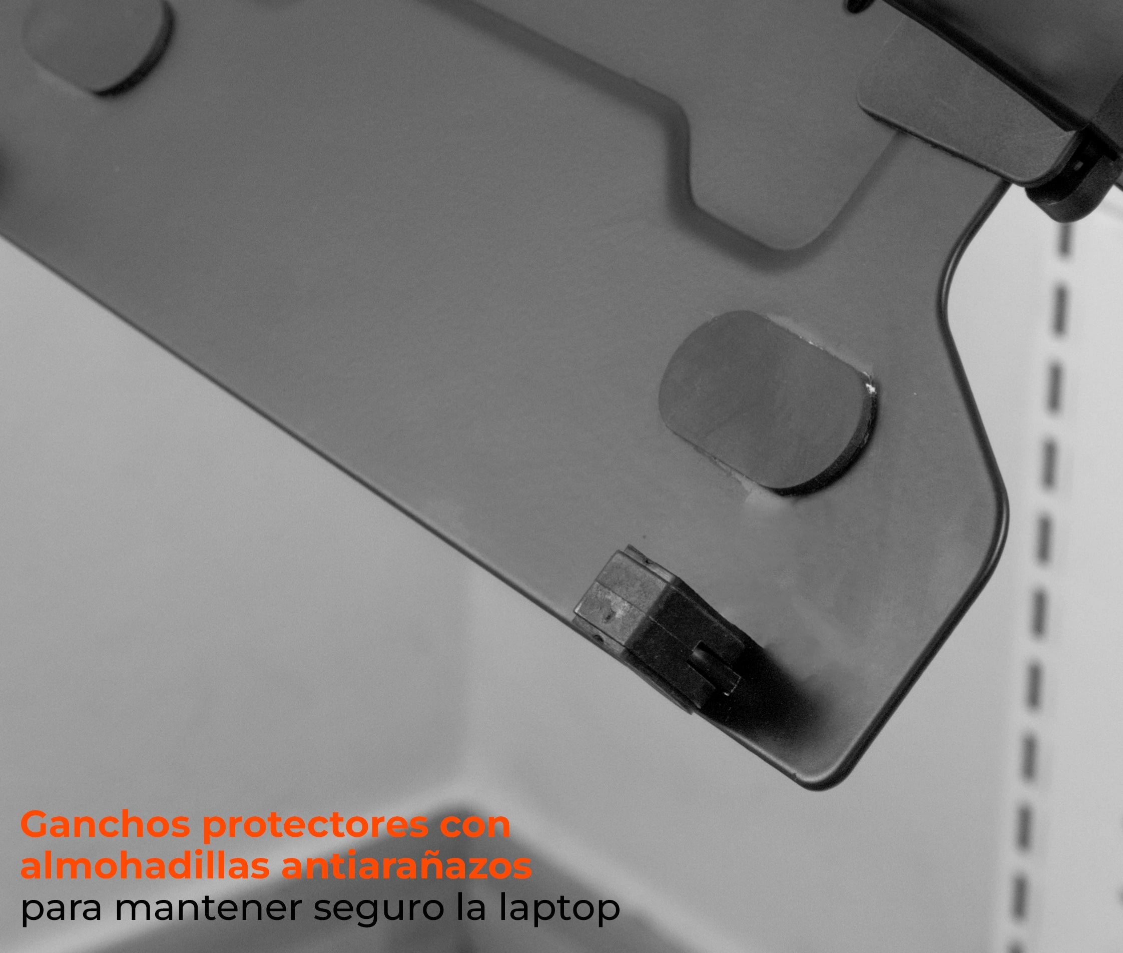 Rack Soporte con Gas Spring de Pared para Laptop 10 a 15.6 Pulg