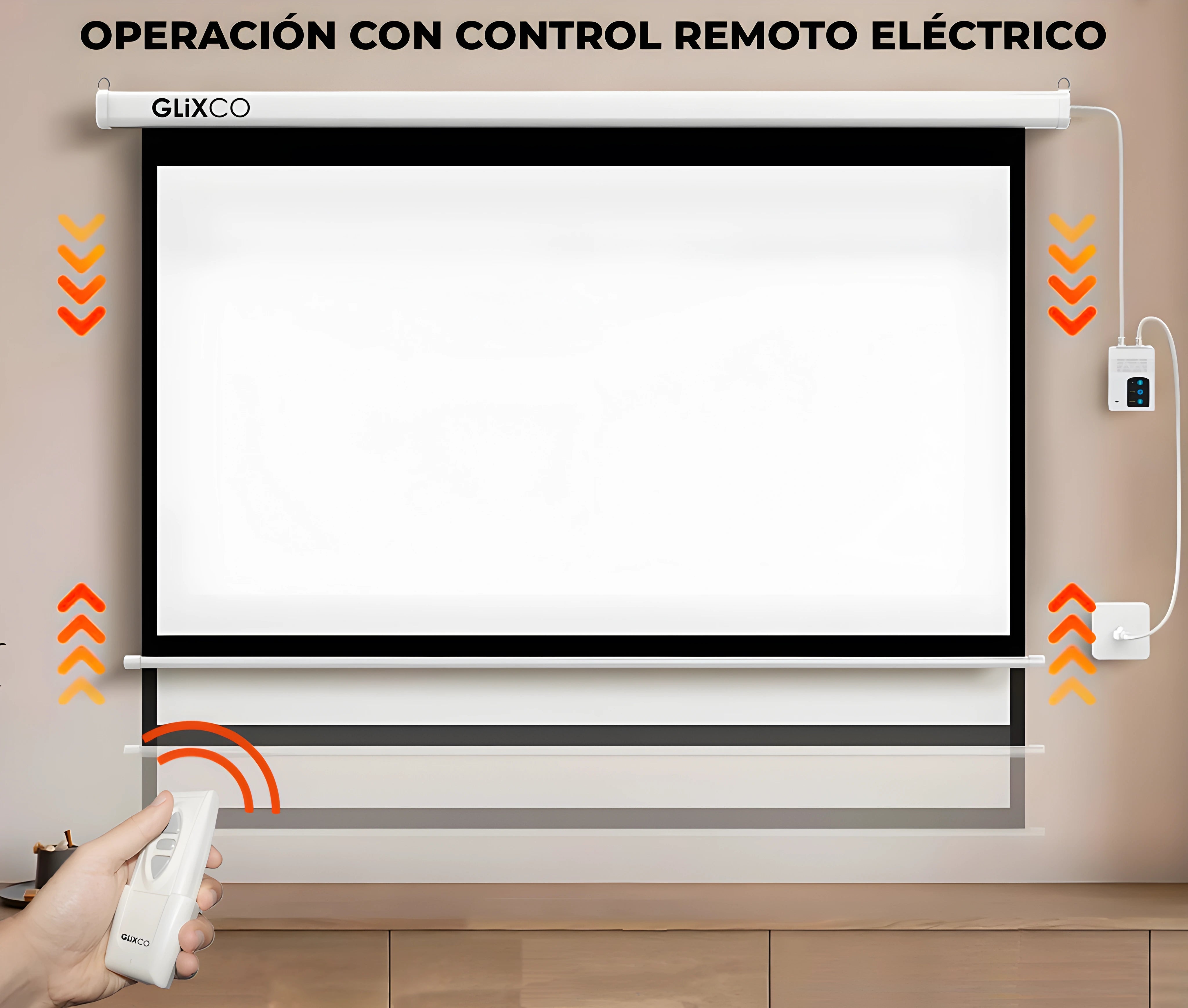 Ecran Eléctrico 120 Pulg (4:3) 2.44x1.83 m / Vinil