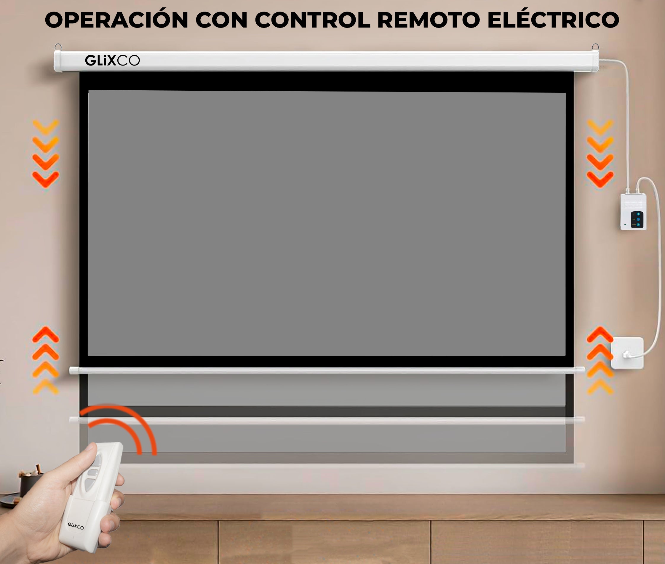 Ecran Eléctrico Gris 120 Pulg (4:3) 2.44x1.83 m / MATE