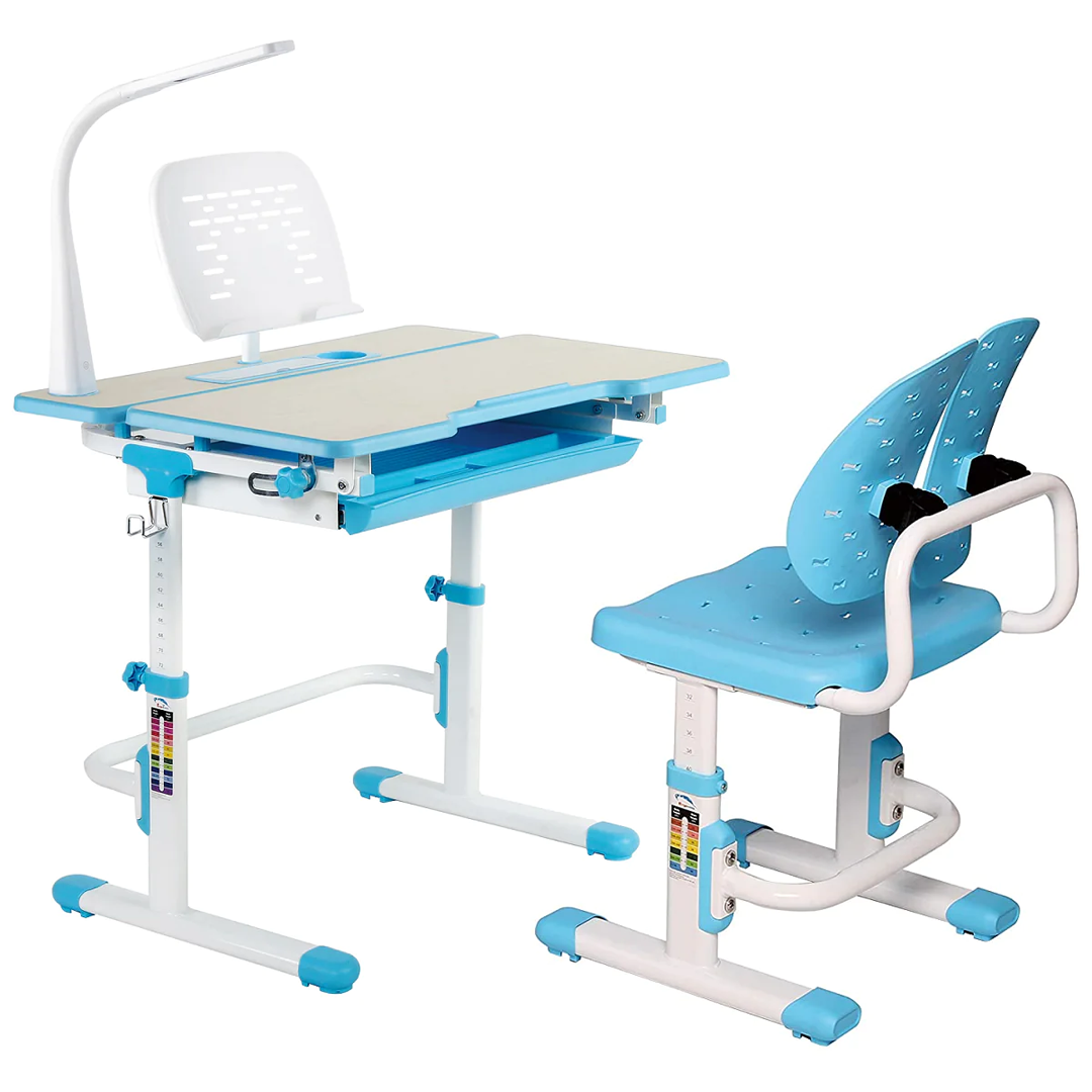 Escritorio y Silla con Respaldo Dividido para Niños 3 a 11 años / Medida 80x40 cm