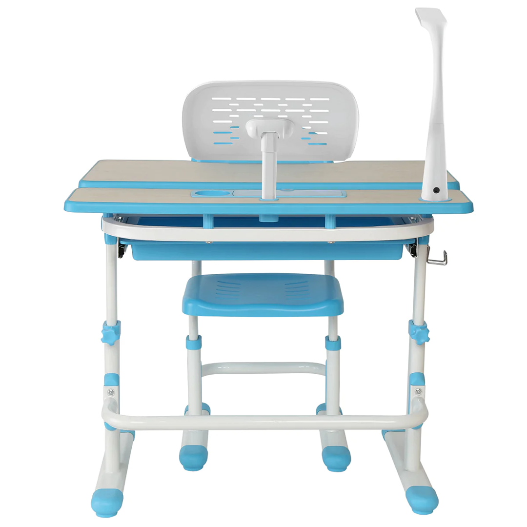 Escritorio y Silla con Respaldo Dividido para Niños 3 a 11 años / Medida 80x40 cm