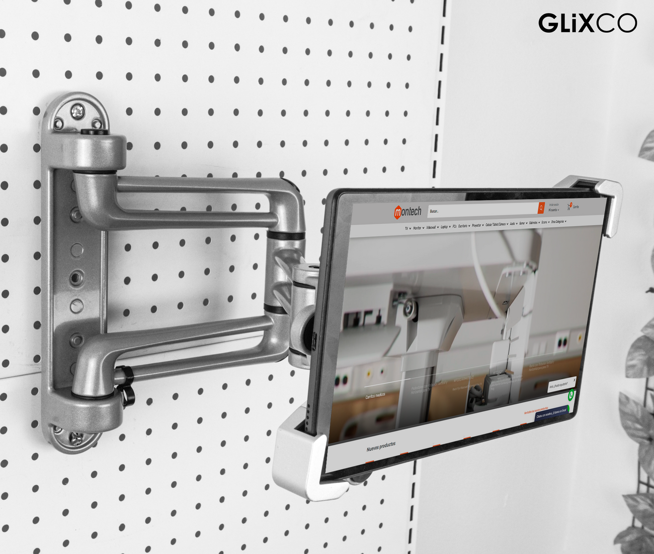 Soporte Giratorio con Llave de seguridad para Tablet de 7 a 11 Pulg / Pared
