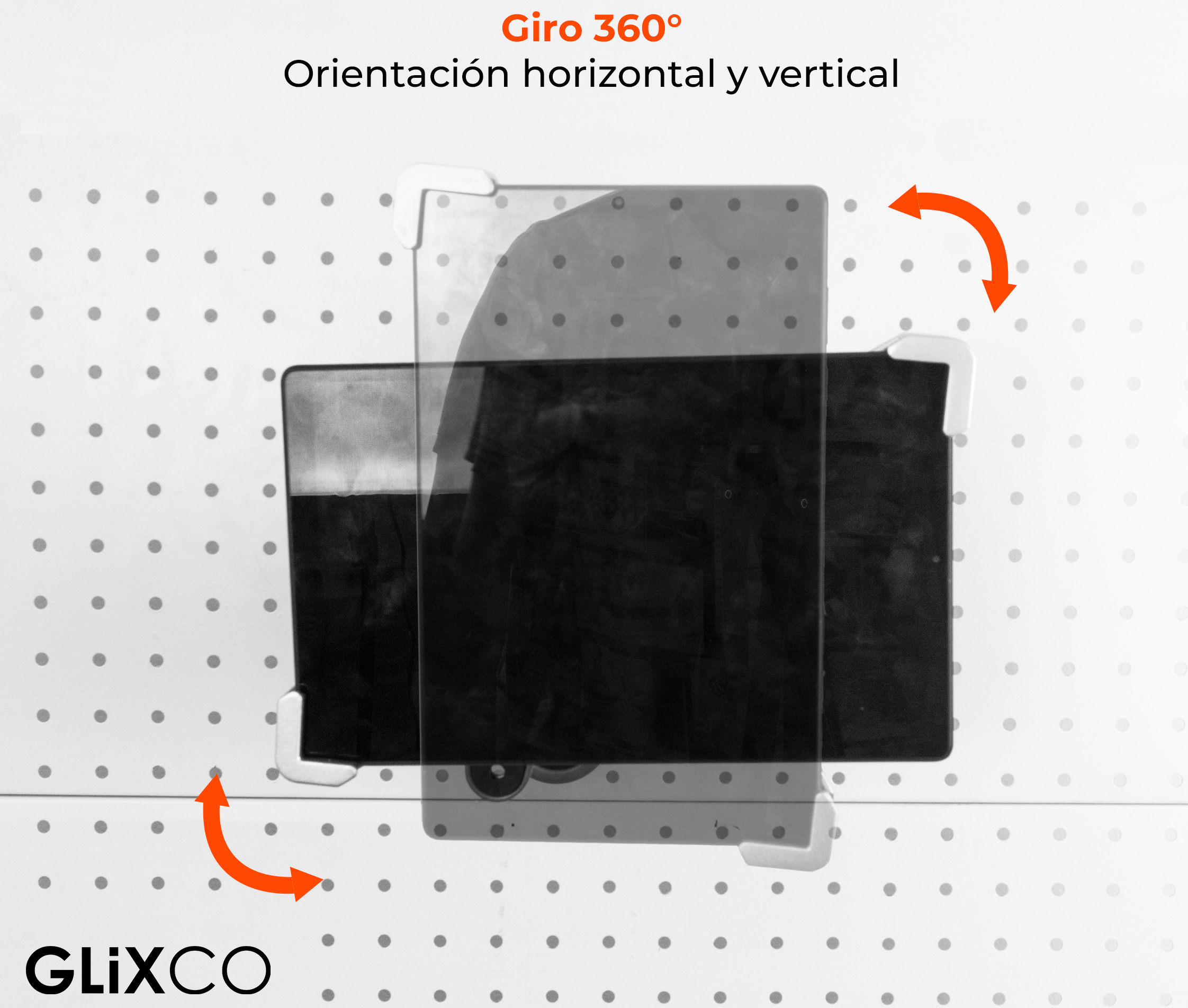Soporte con Llave de seguridad para Tablet de 9 a 14 Pulg / Pared