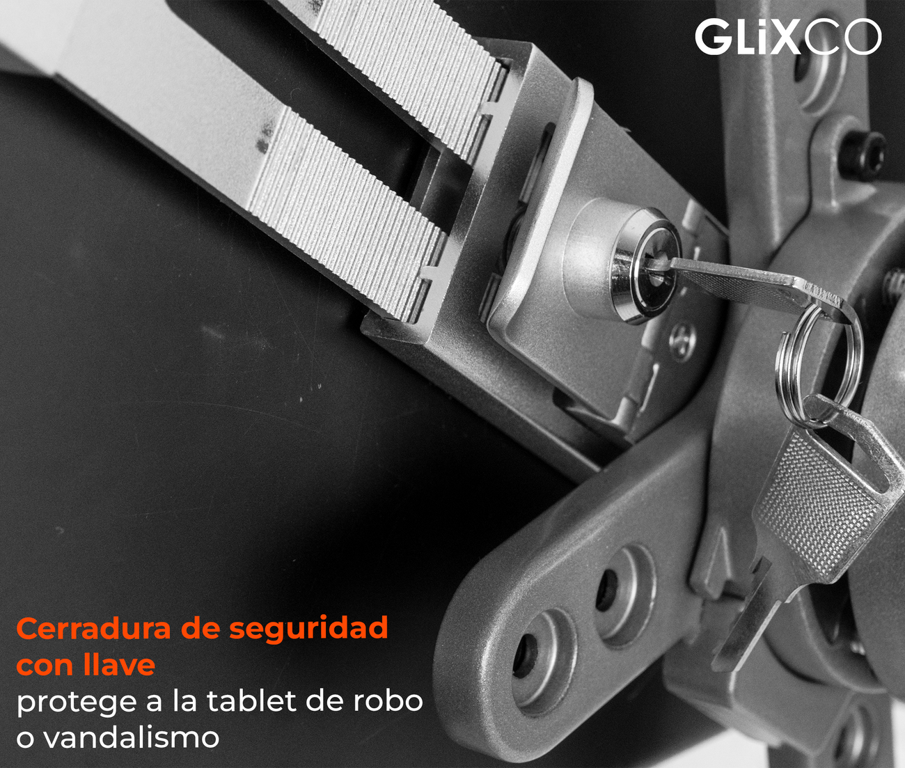 Soporte con Llave de seguridad para Tablet de 7 a 11 Pulg / Pared