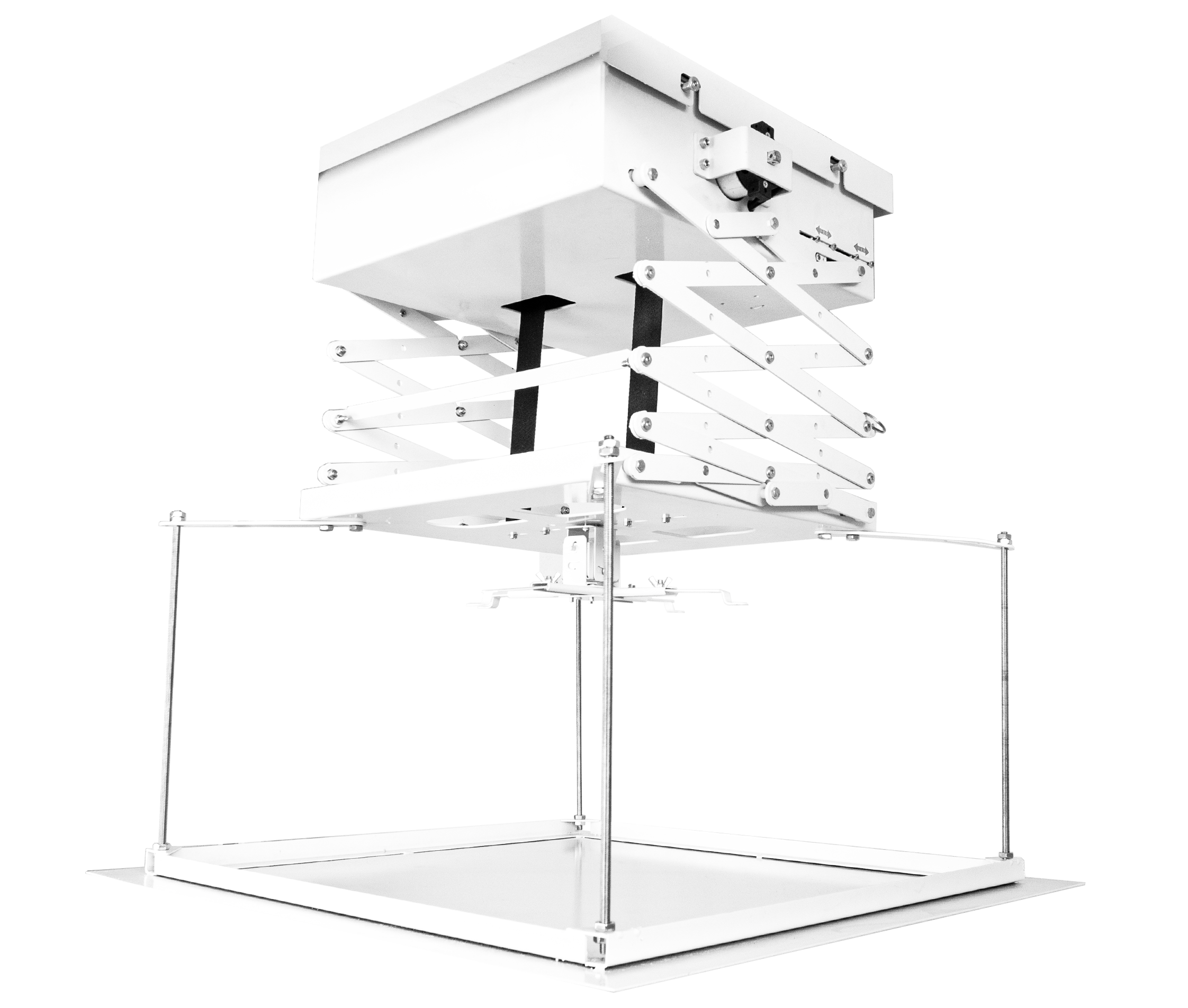 Rack Soporte Eléctrico para Proyector Pesados - Extra Grande- Carga 40 kg / Altura Max 100cm