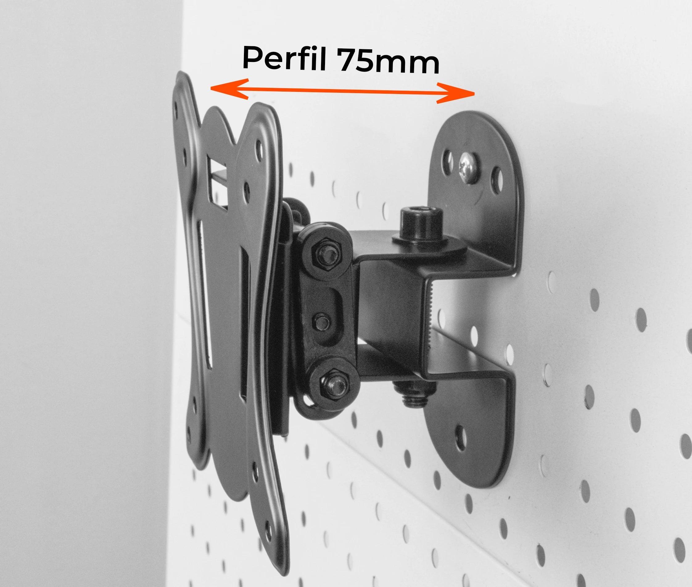Rack Semi Fijo con Inclinación para Monitor 13 a 27 pulg / VESA Max 100x100mm