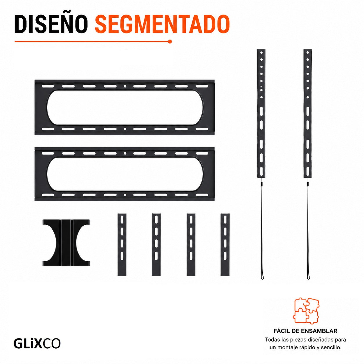Rack Fijo para TV 37 a 140 Pulg / VESA Max 1200x800 / Carga 125 kg
