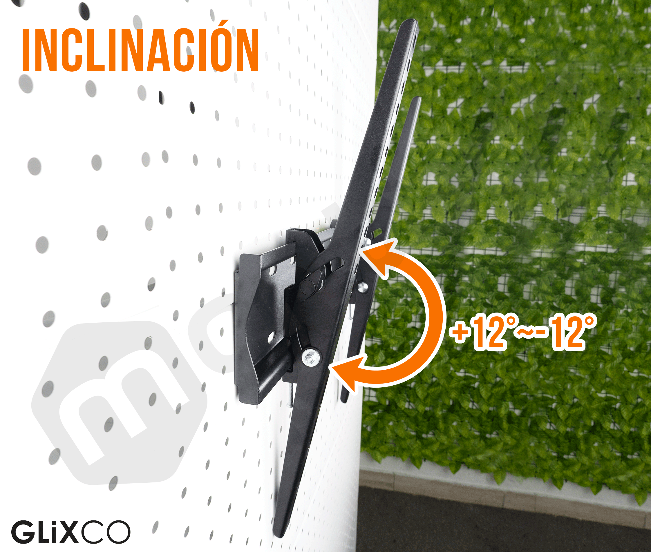 Rack Fijo con inclinación TV 32 a 55 Pulg / VESA Max 400x400mm / Carga 40 kg