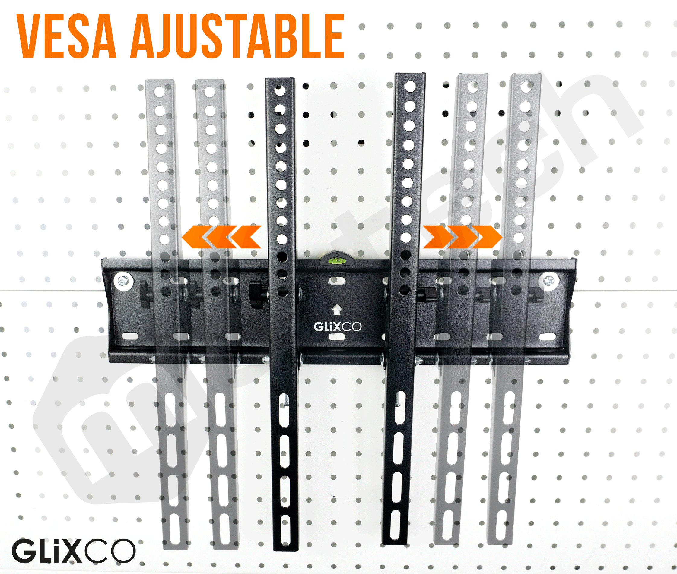 Rack Fijo con inclinación TV 32 a 55 Pulg / VESA Max 400x400mm / Carga 40 kg