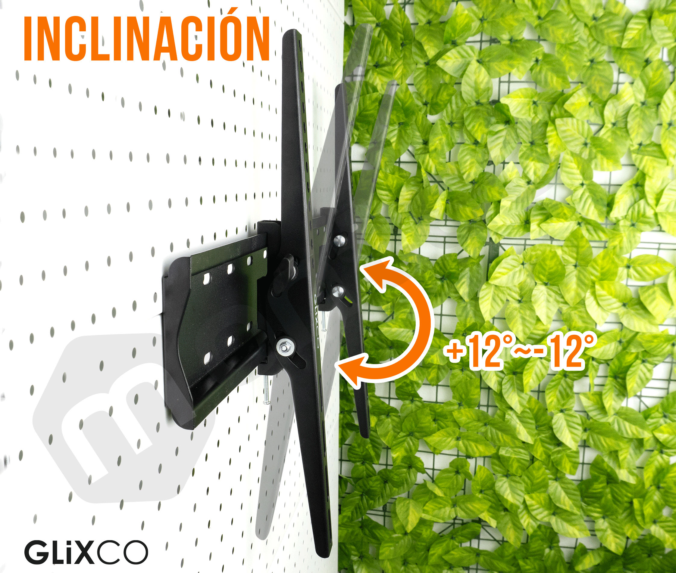 Rack Fijo con Inclinación para TV 37 a 70 Pulg / VESA Max 600x400mm / Carga 40 kg