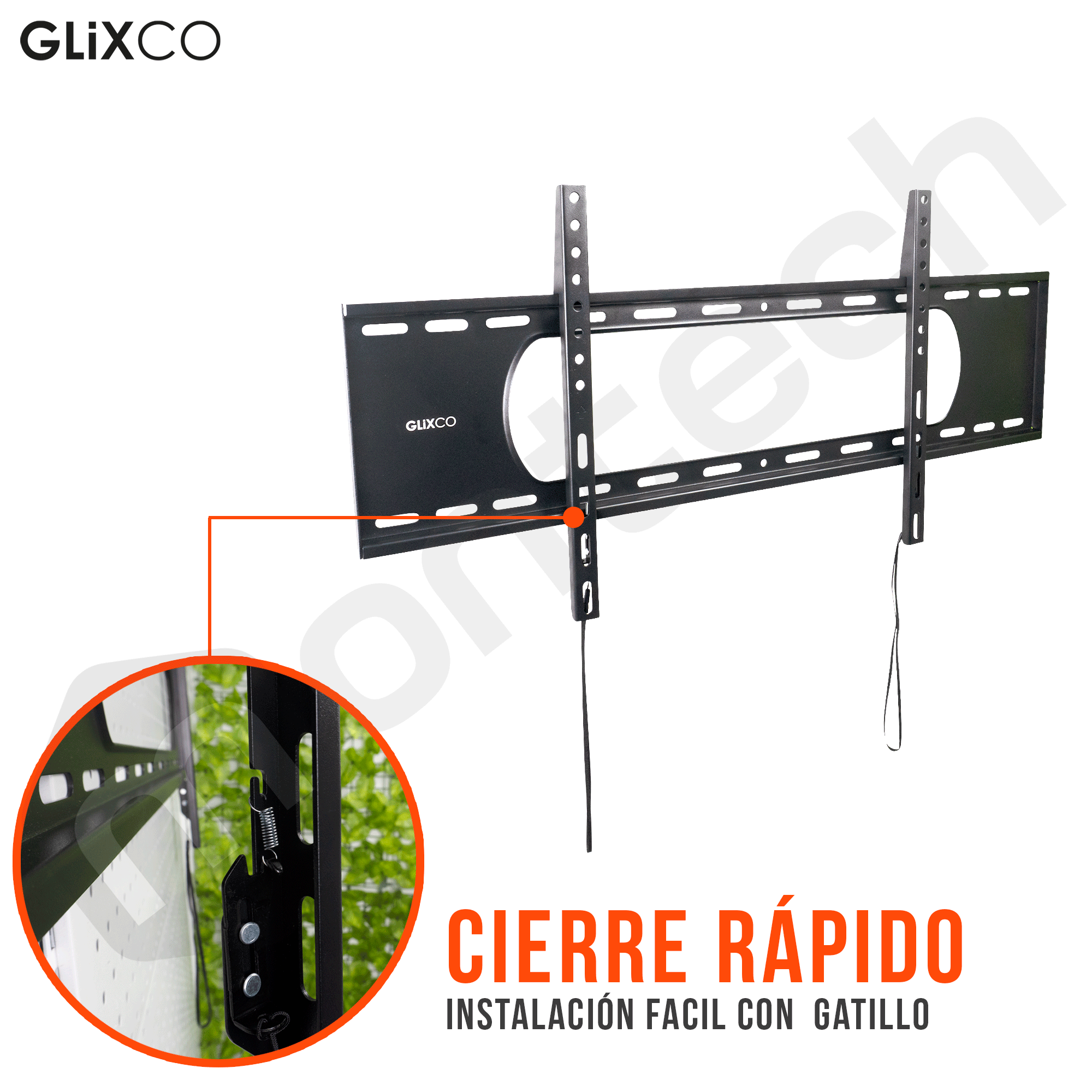 Rack Fijo para TV 43 a 90 Pulg / VESA Max 800x400mm / Carga 80 kg