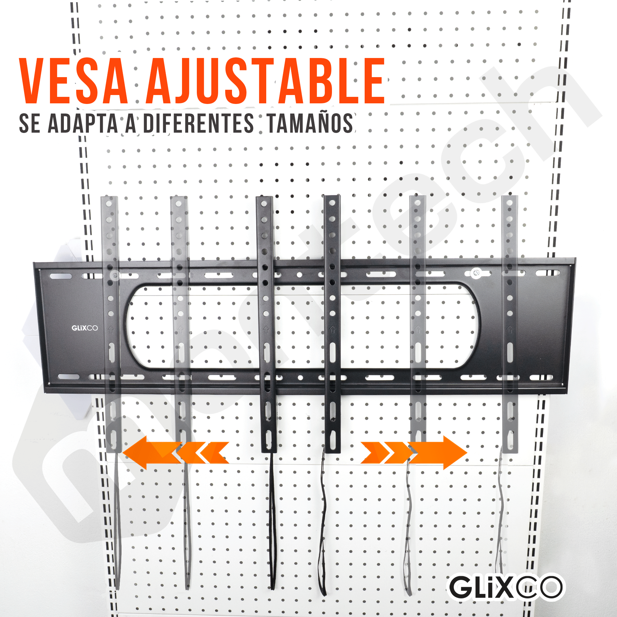 Rack Fijo para TV 43 a 90 Pulg / VESA Max 800x400mm / Carga 80 kg