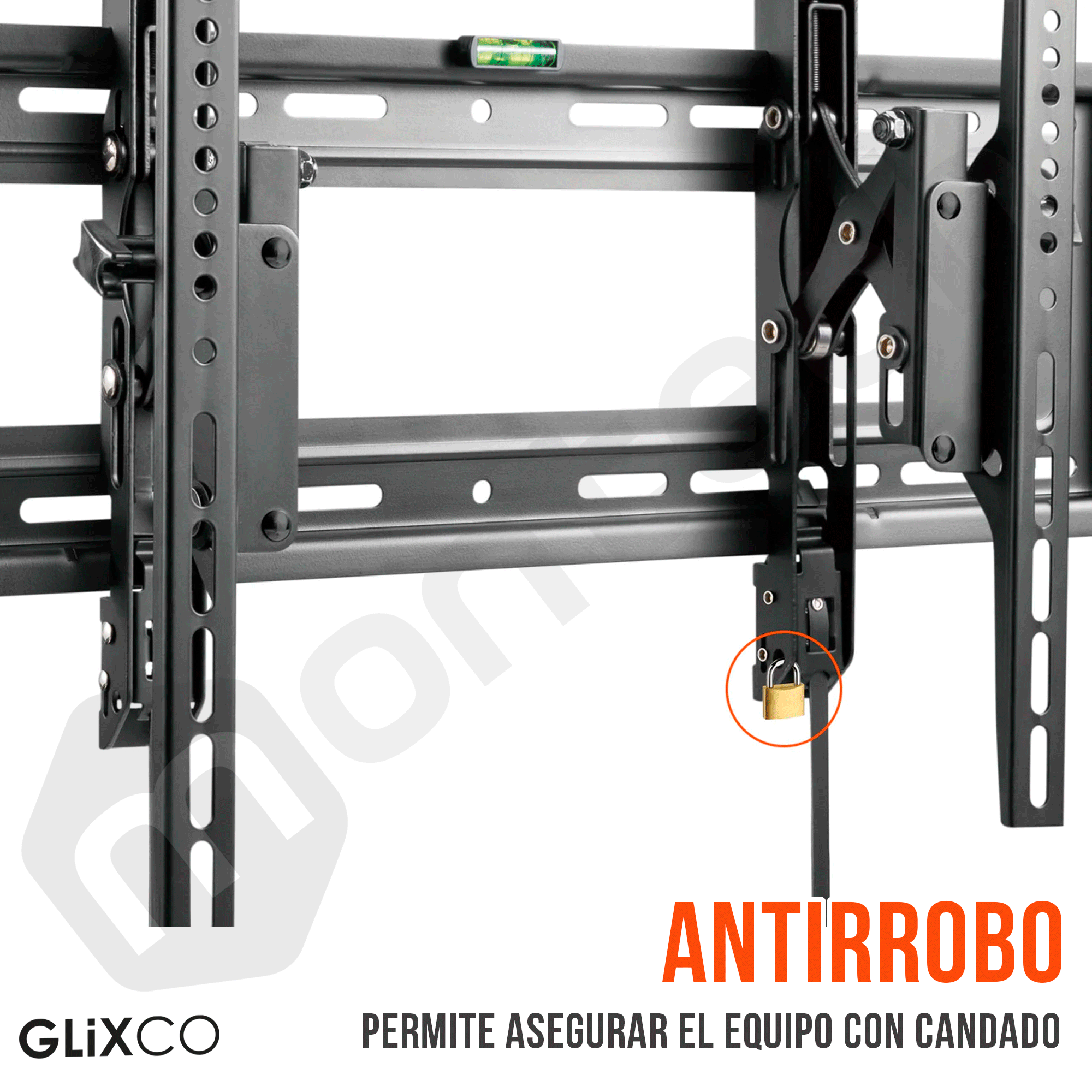 Rack Fijo con Inclinación para TV 43 a 90 Pulg / VESA Max 800x400mm / Carga 70 kg