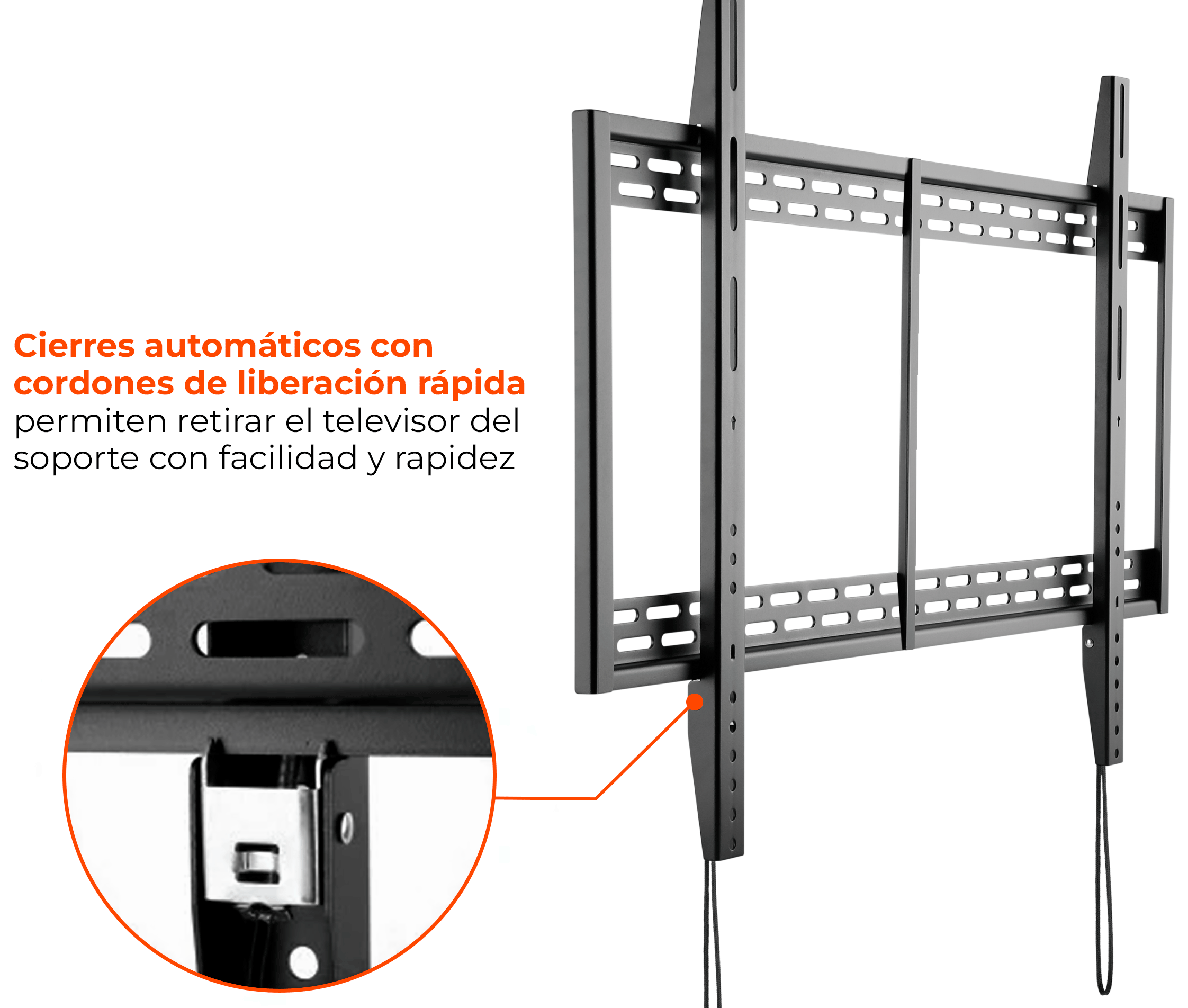 Rack Fijo para Pantalla 55 Pulg Samsung OH55A-S / VESA Max 1186x600mm / Carga 100 kg